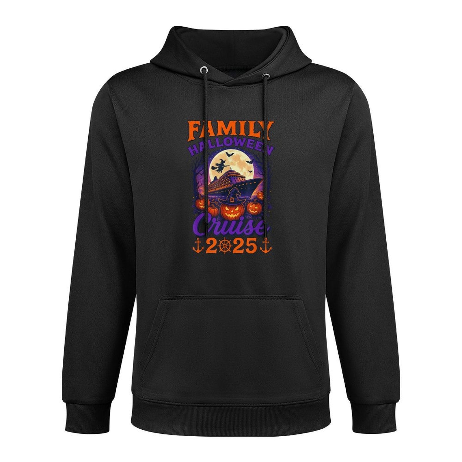 Family Halloween Cruise 2025 Matching Family Cruising Crew Medium-Weight Fabric Hoodie