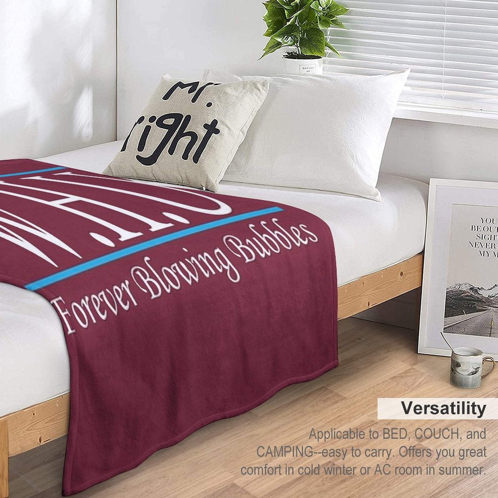 1895 Founding Years Sustainable Throw Blanket