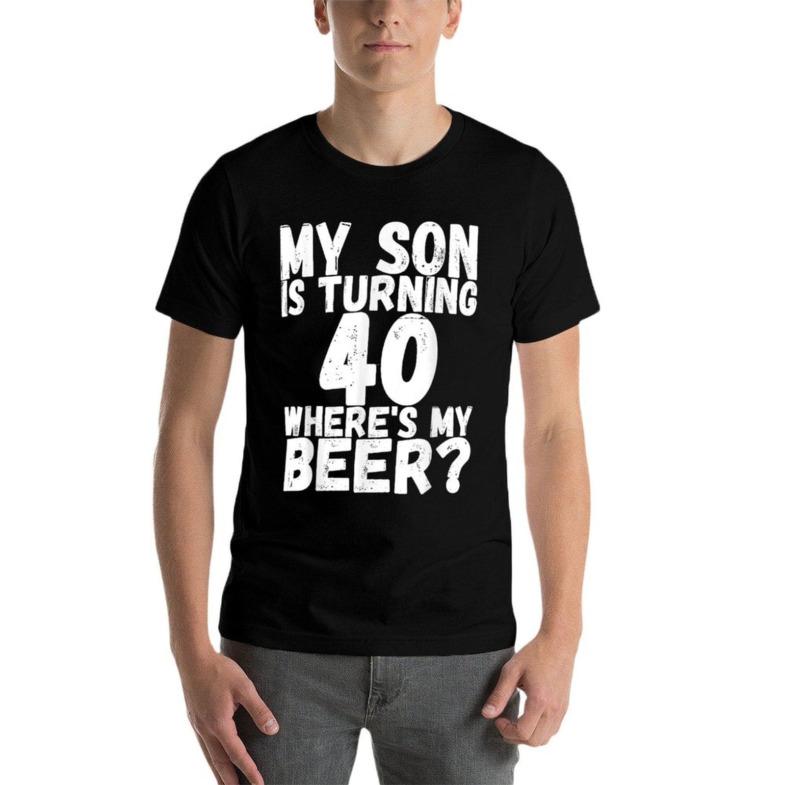 40th Birthday Dad Mom 40 Year Old Son Gift Family Squad  Tagless Design T-Shirt