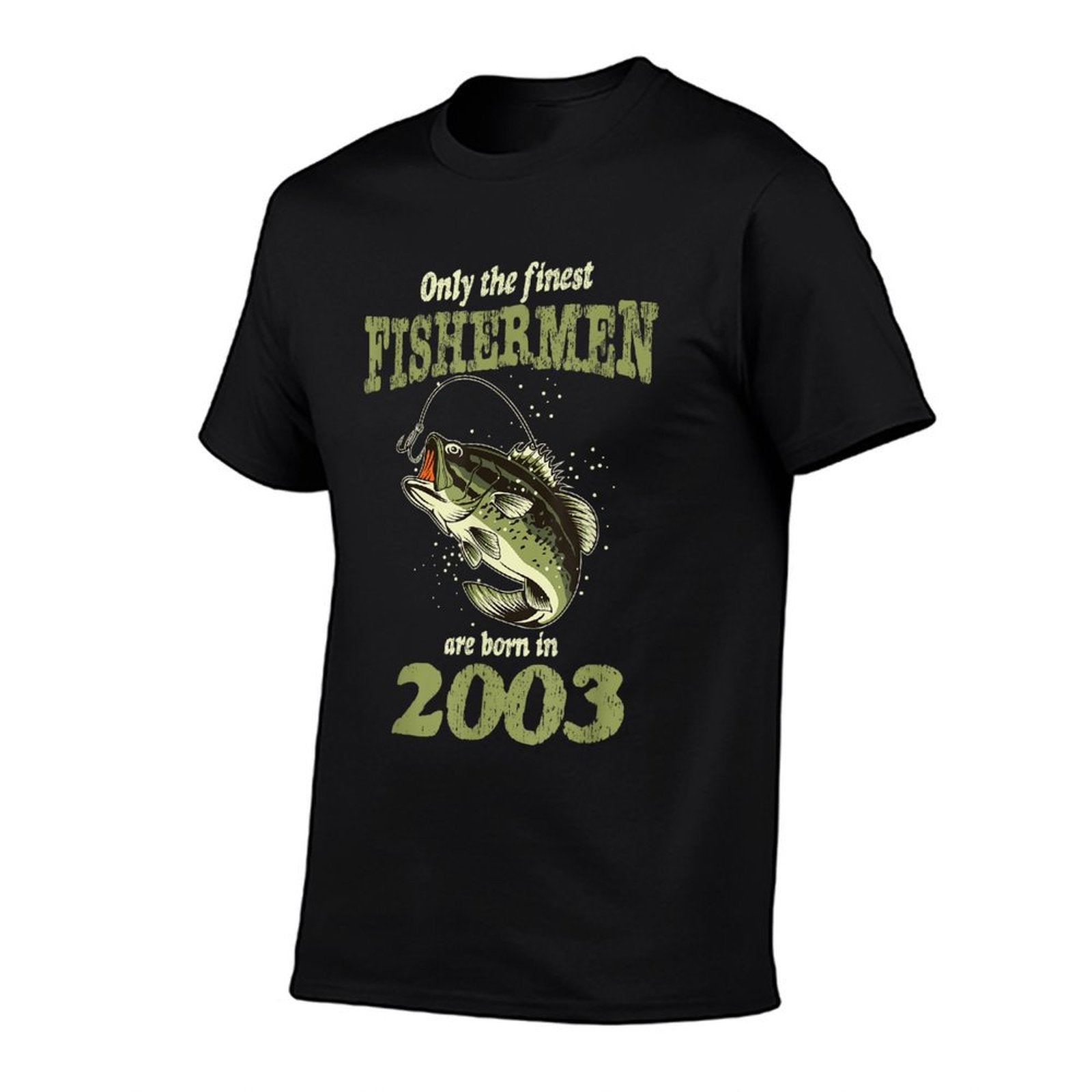 21 Year Old Fishing Fishermen Are Born In 2003 21st Birthday  Heathered Texture T-Shirt