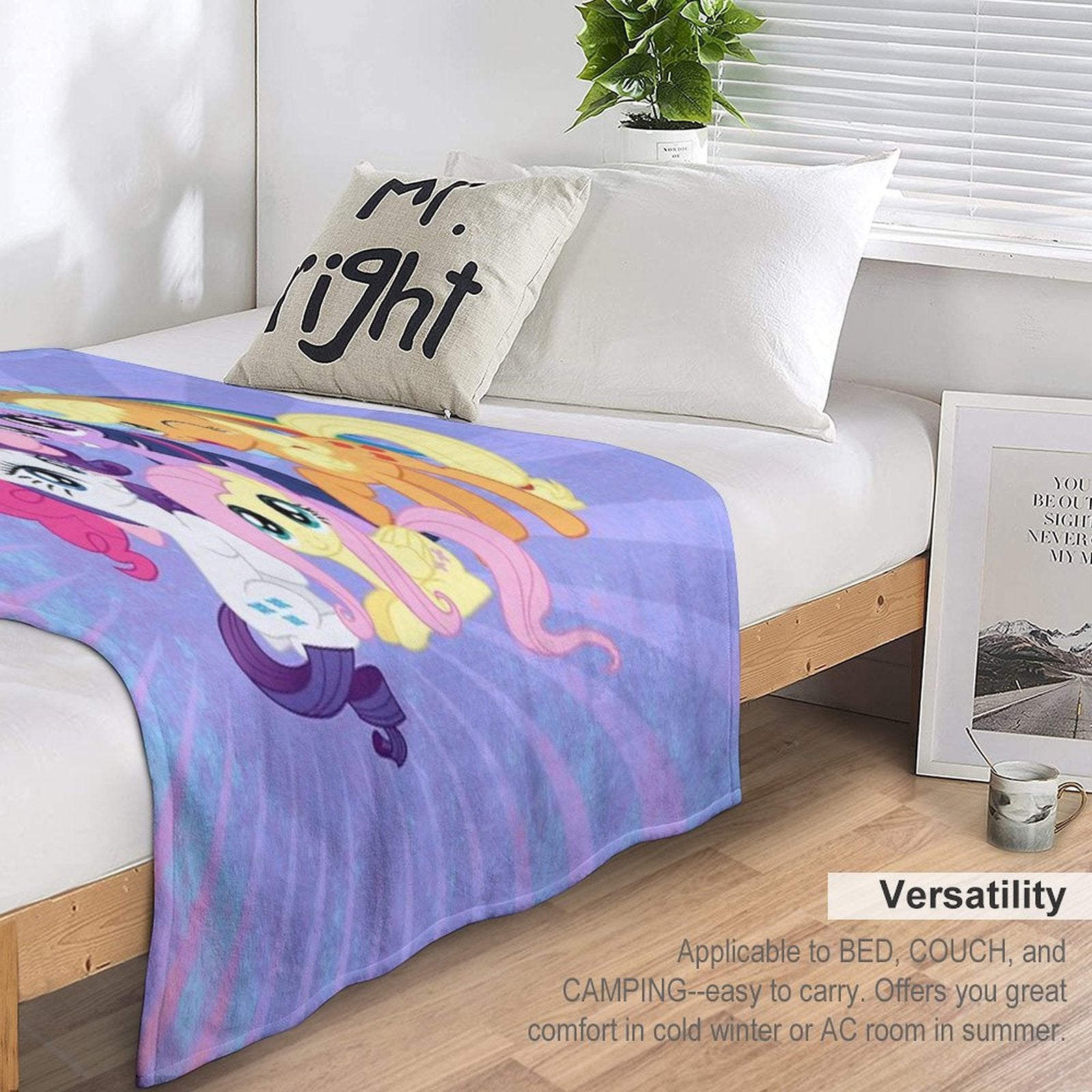 My Little Ponies Machine-washable Throw Blanket