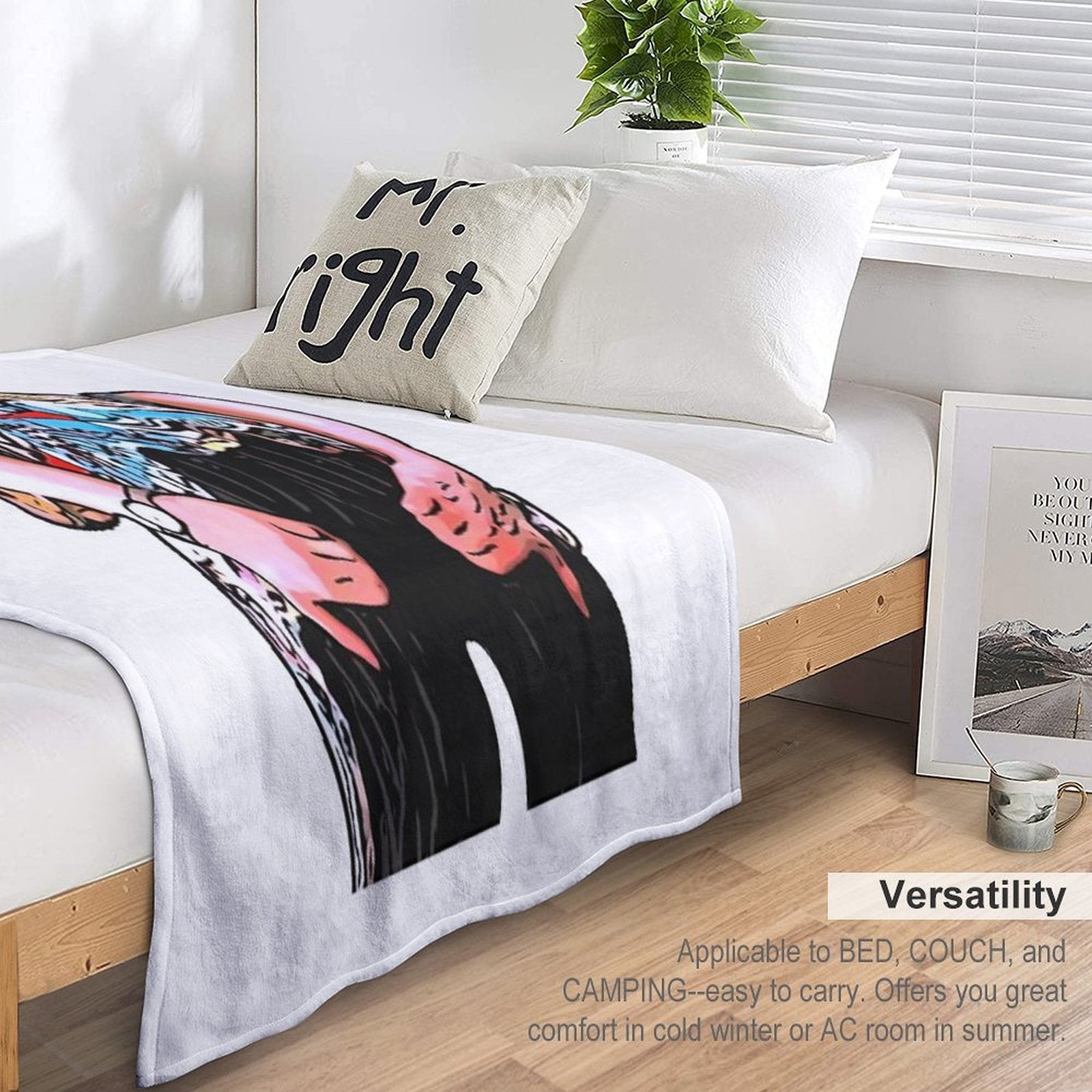 Pet Detective Cartoon Travel-friendly Throw Blanket