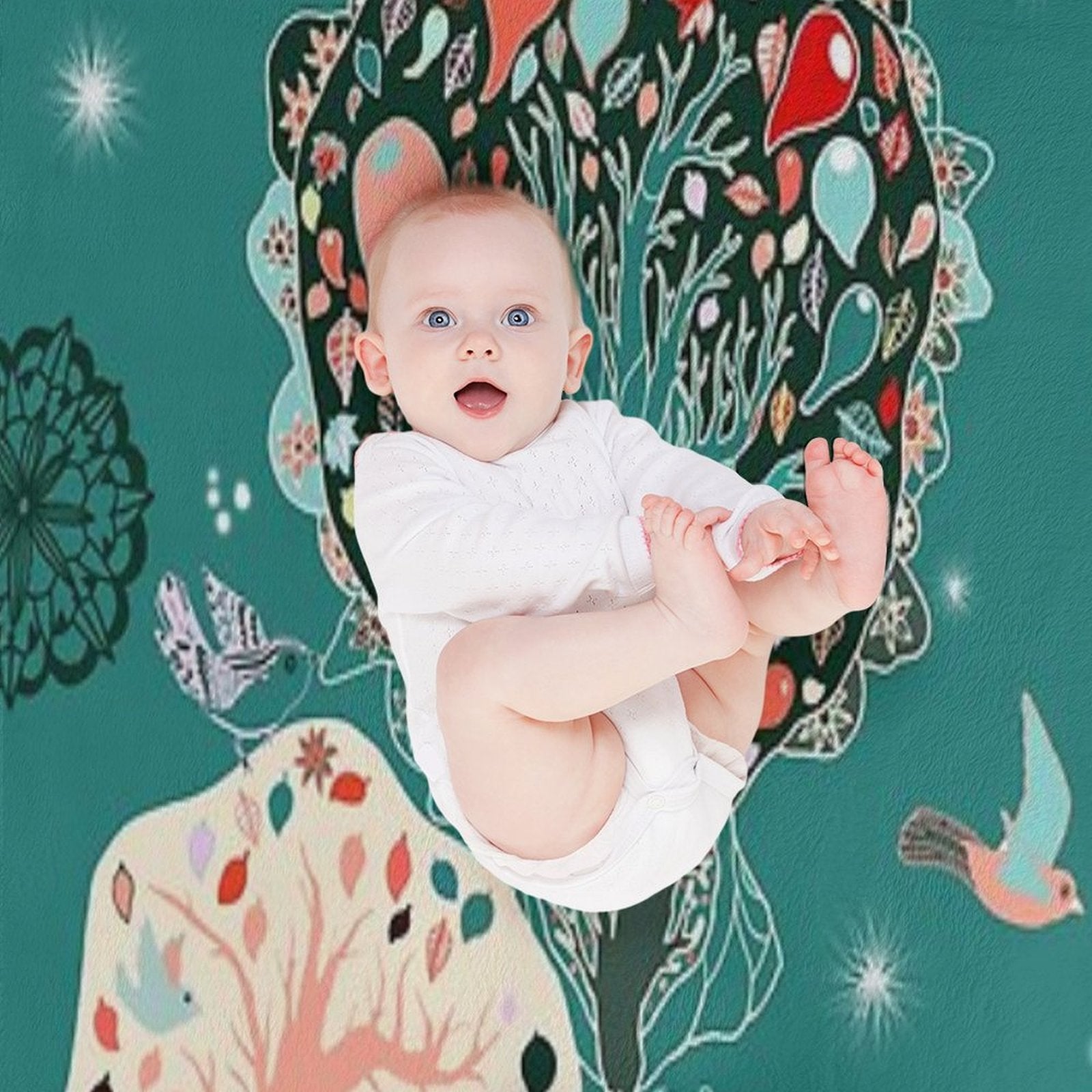Lovely Forest Gift-ready Throw Blanket