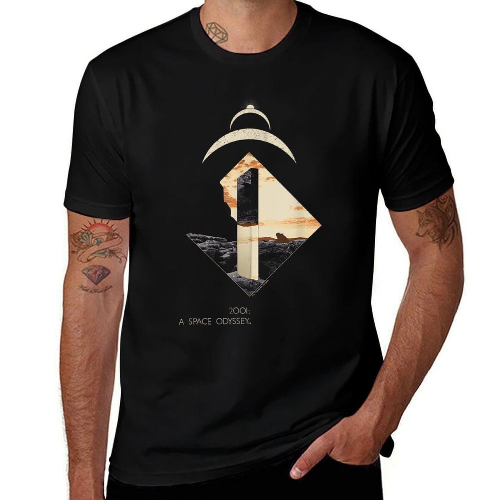 2001 A Space Odyssey Monolith  High-quality Stitching T-Shirt