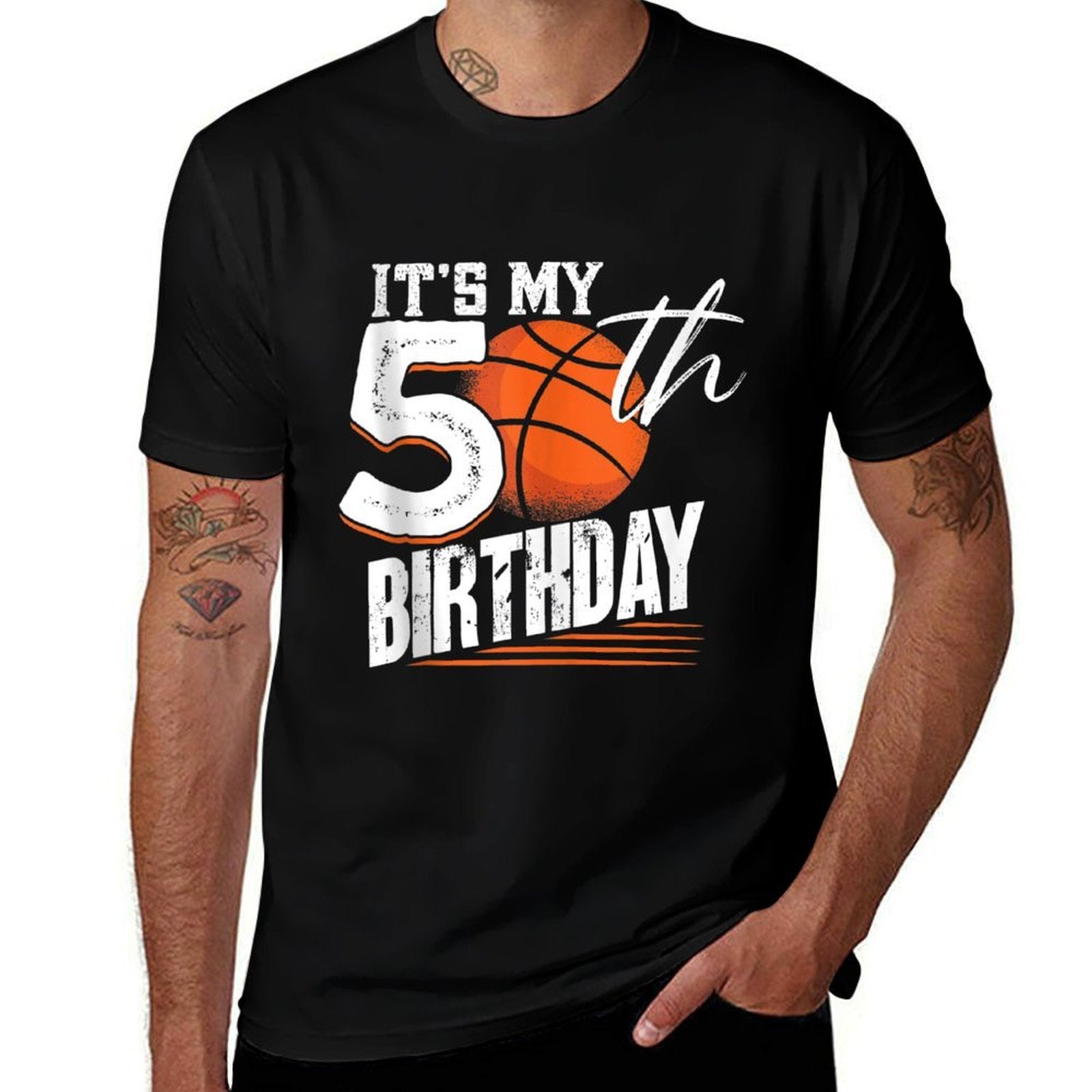 50 Years Old Vintage Basketball 50th Birthday  Eco-friendly Material T-Shirt