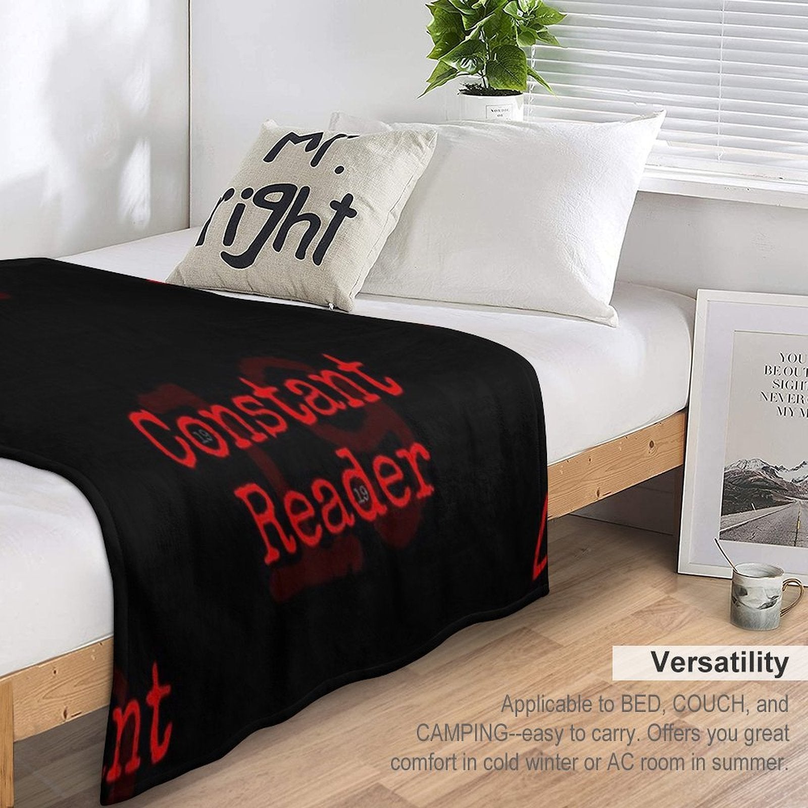 Constant Reader, Stephen King Fan Design Anti-pilling Throw Blanket
