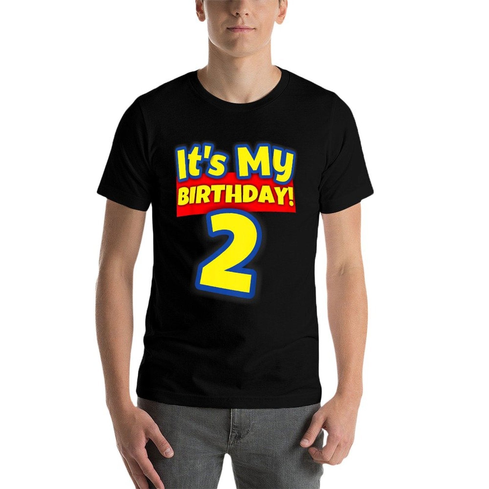 2 Year Old 2nd Birthday Boys And Girls It's My Birthday  Polyester Blend T-Shirt