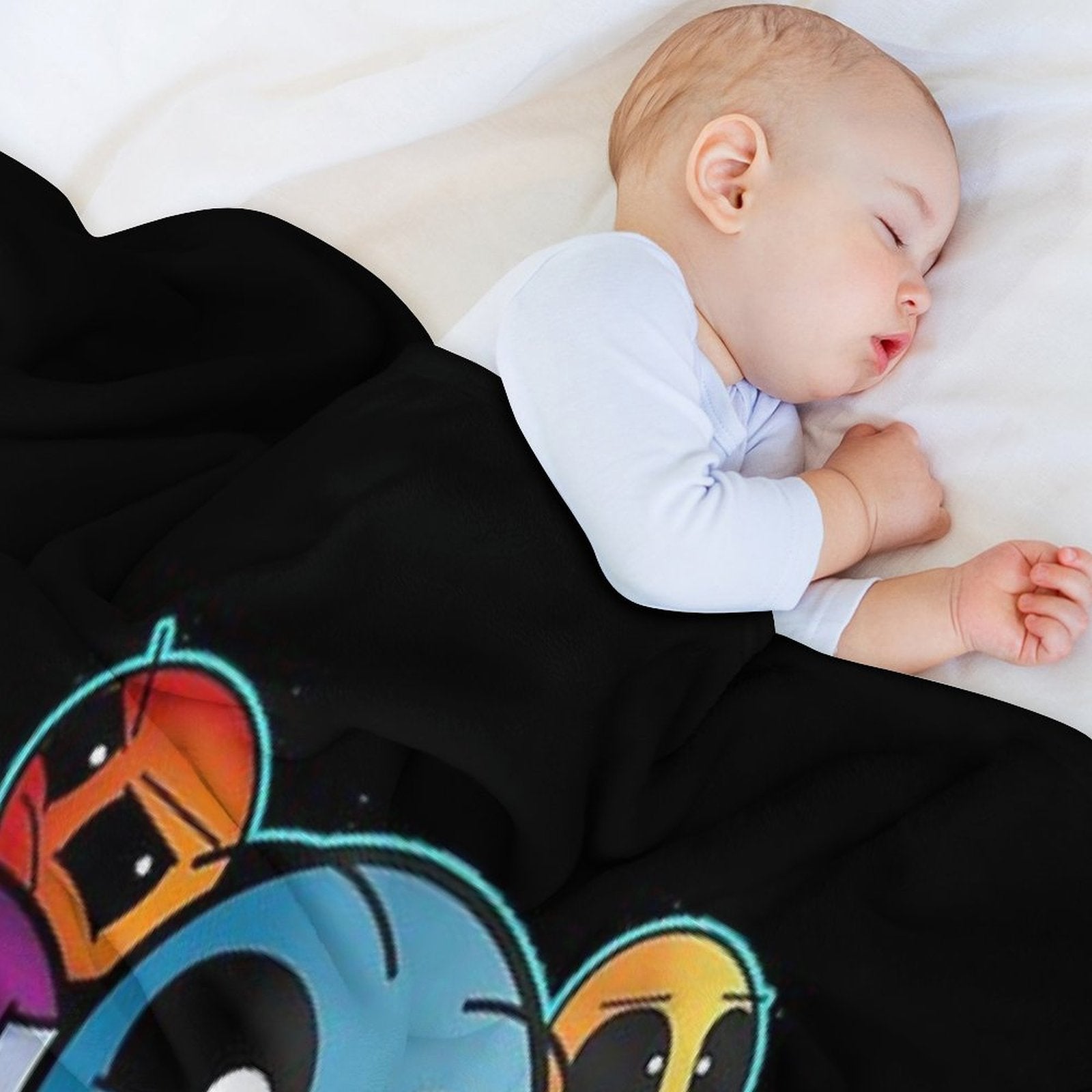 Geometric Dash Plush Throw Blanket