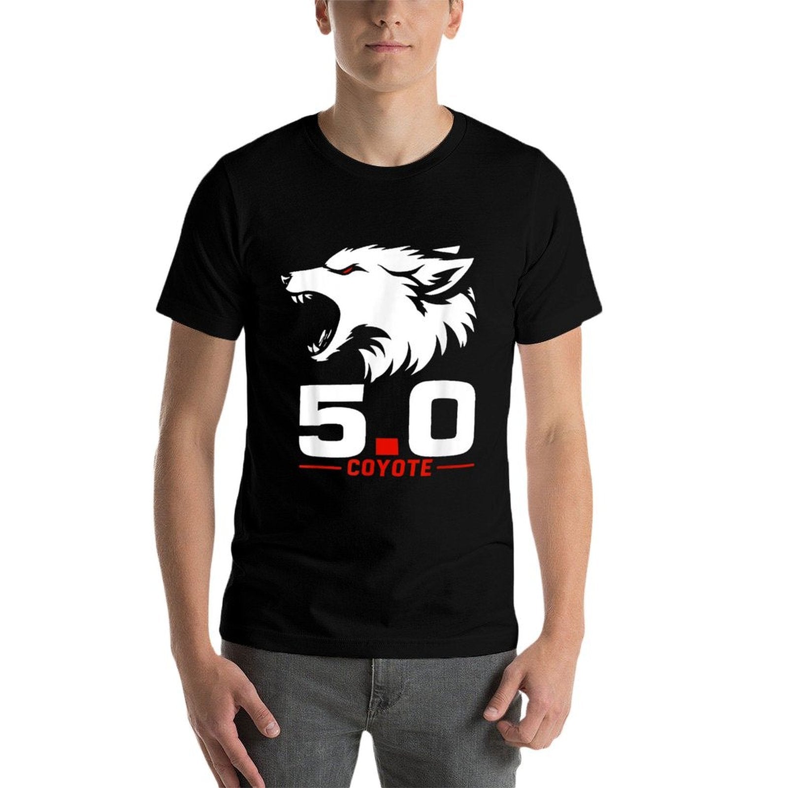 5.0 Coyote Distressed Gift Idea For Adorable Animals Lovers  Vintage-inspired T-Shirt