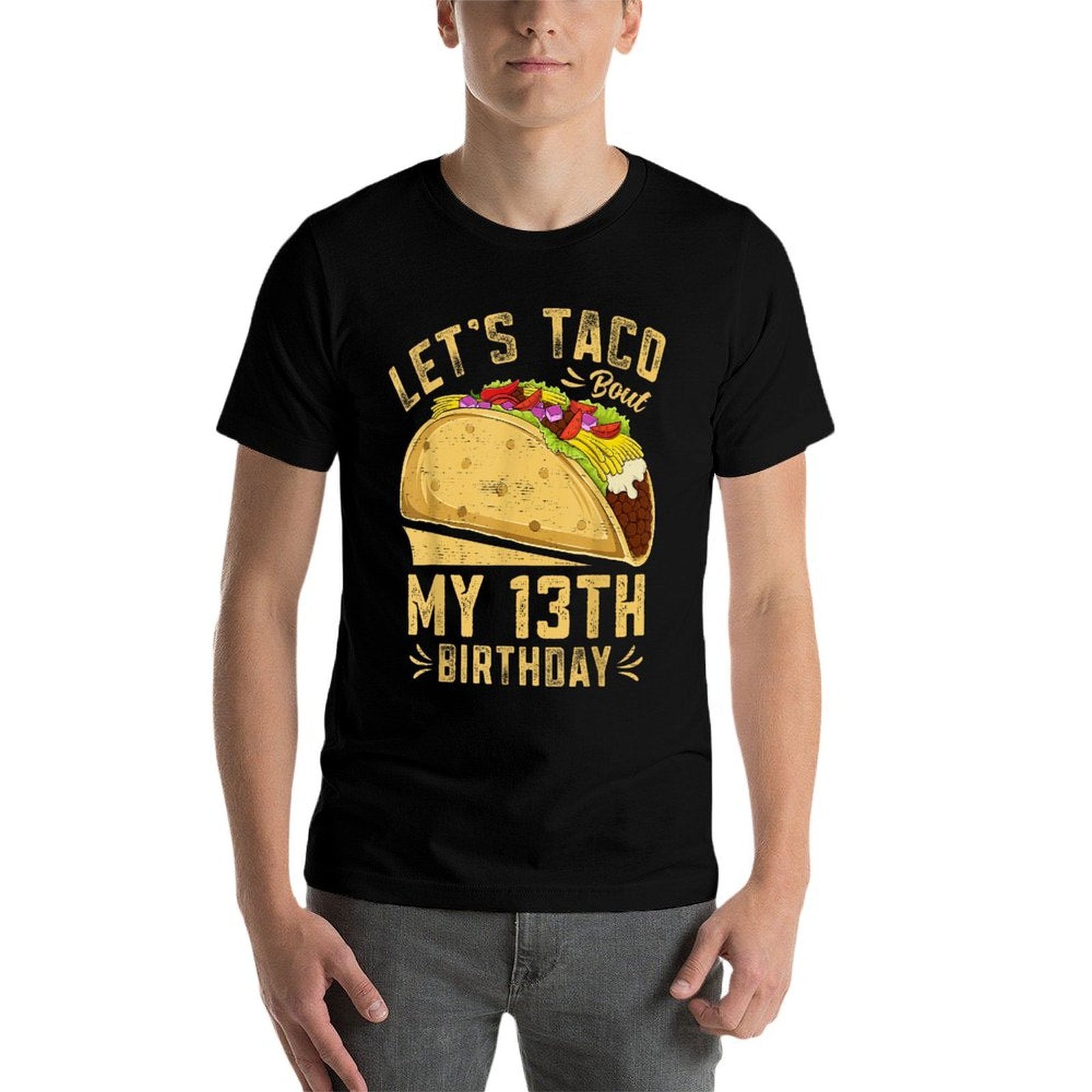 13 Year Old Funny Let's Taco Bout My 13th Birthday  Breathable T-Shirt