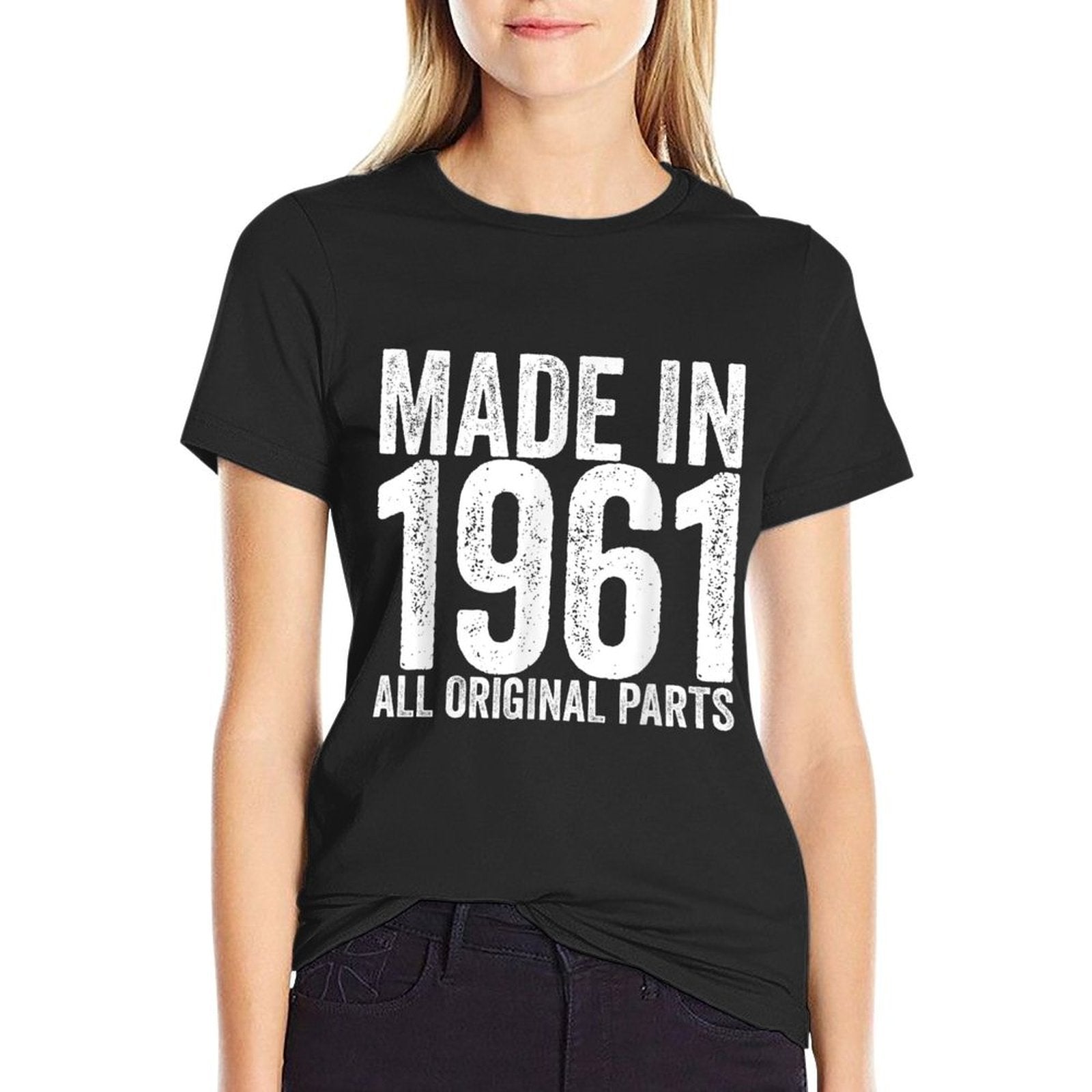 60 Years Old Made In 1961 Funny 60th Birthday  Moisture-wicking T-Shirt