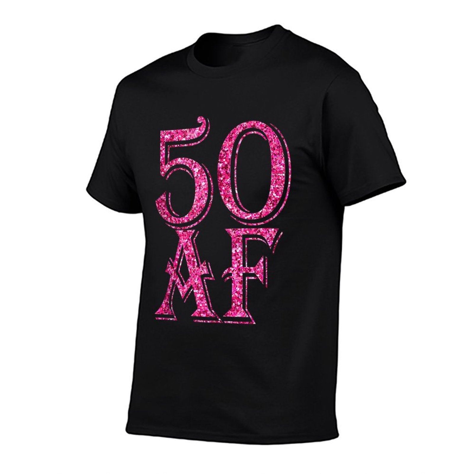 50th Birthday 50 AF Cool Pink 50 Years Old B-day  Easy-care T-Shirt