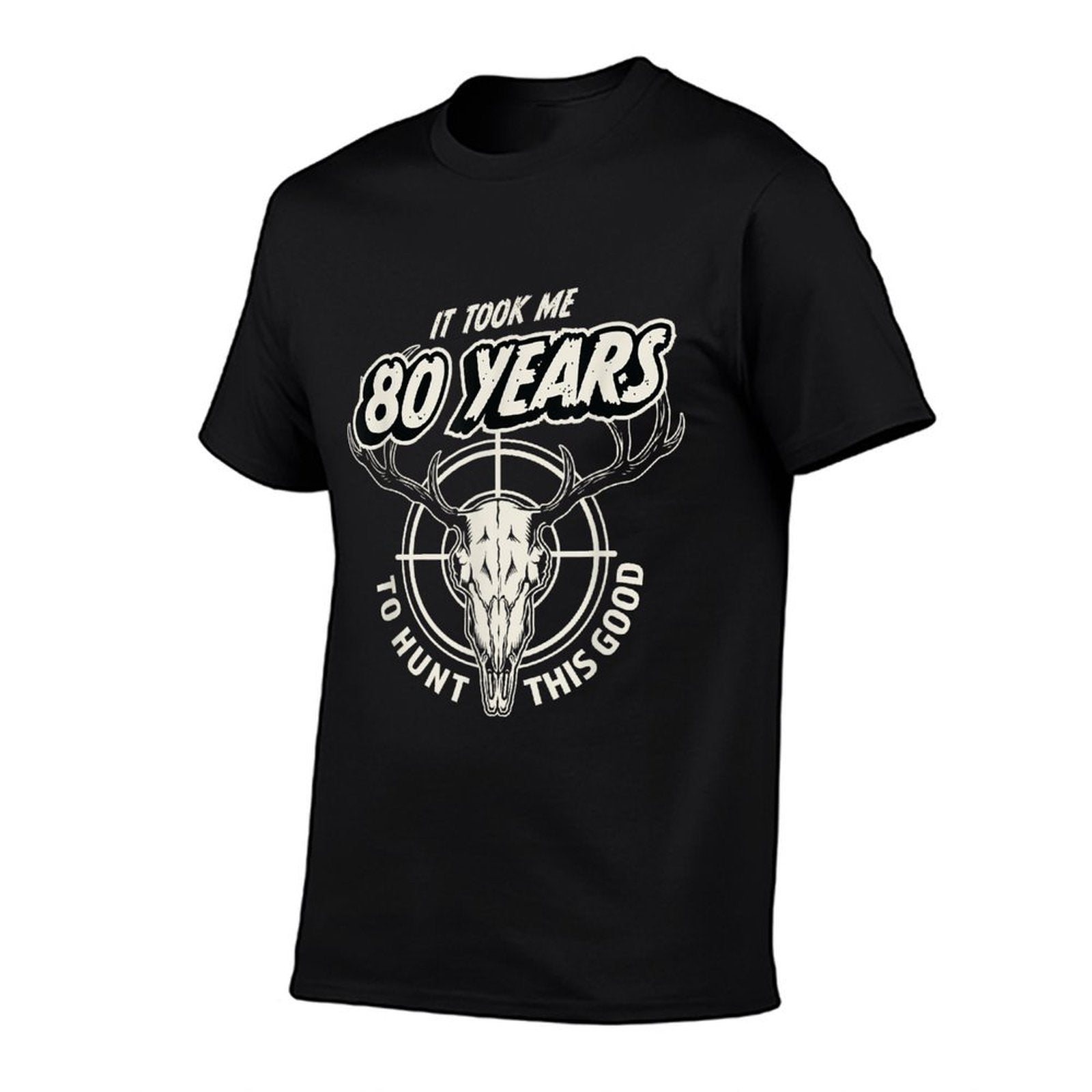 Hunting Gift for 80 Year Old Mens 80th Birthday  Moisture-wicking T-Shirt