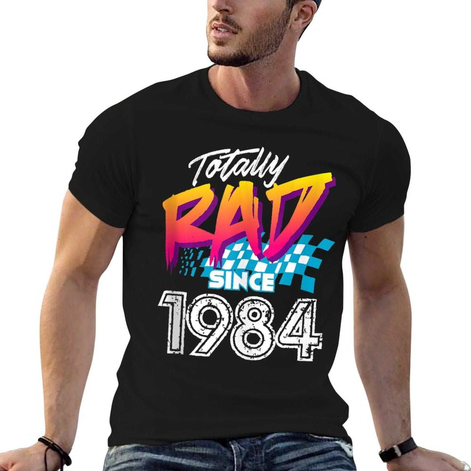 35th Birthday 80s Totally Rad Since 1984  Easy-care T-Shirt