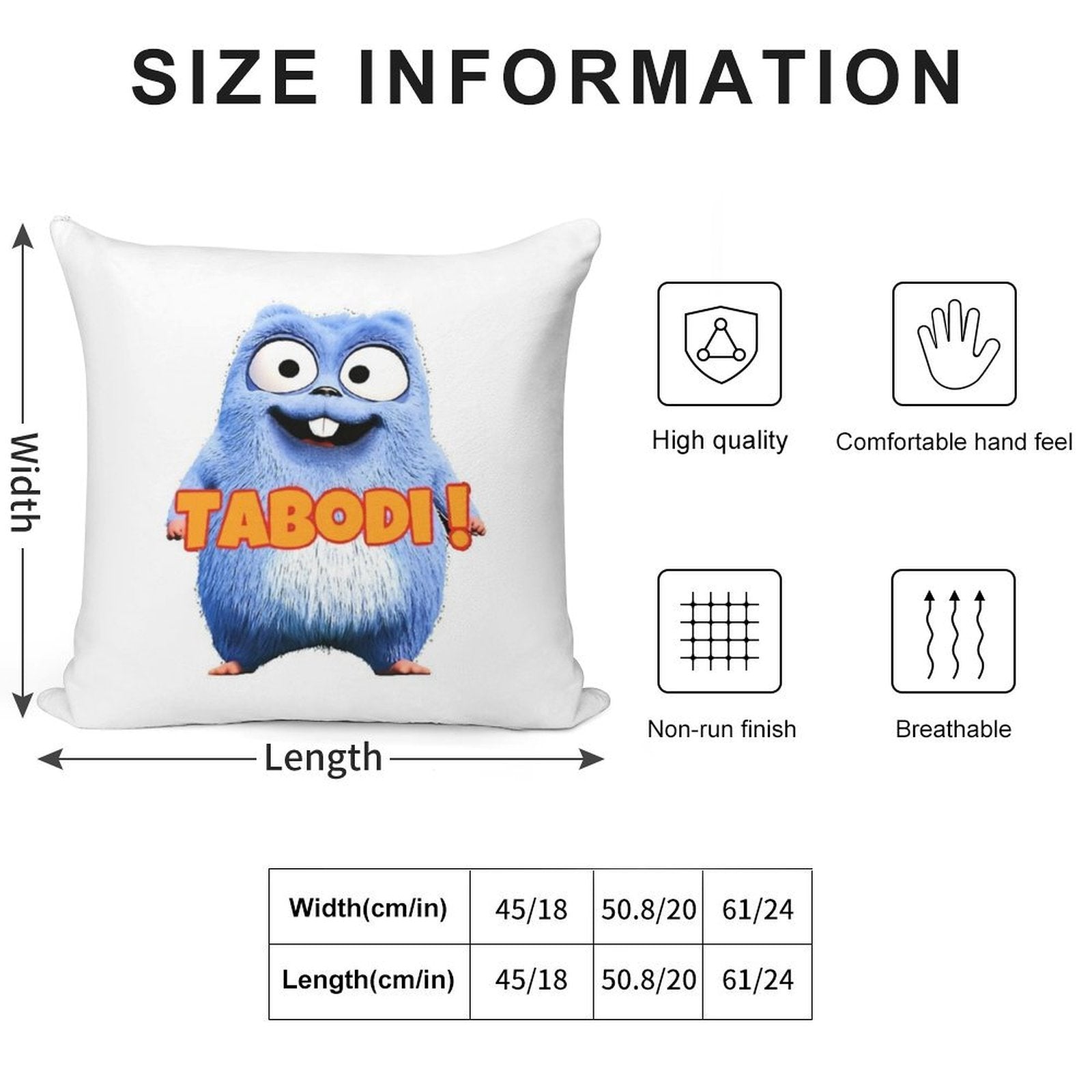 Grizzy&lemming Soft Hidden Zipper Throw Pillow