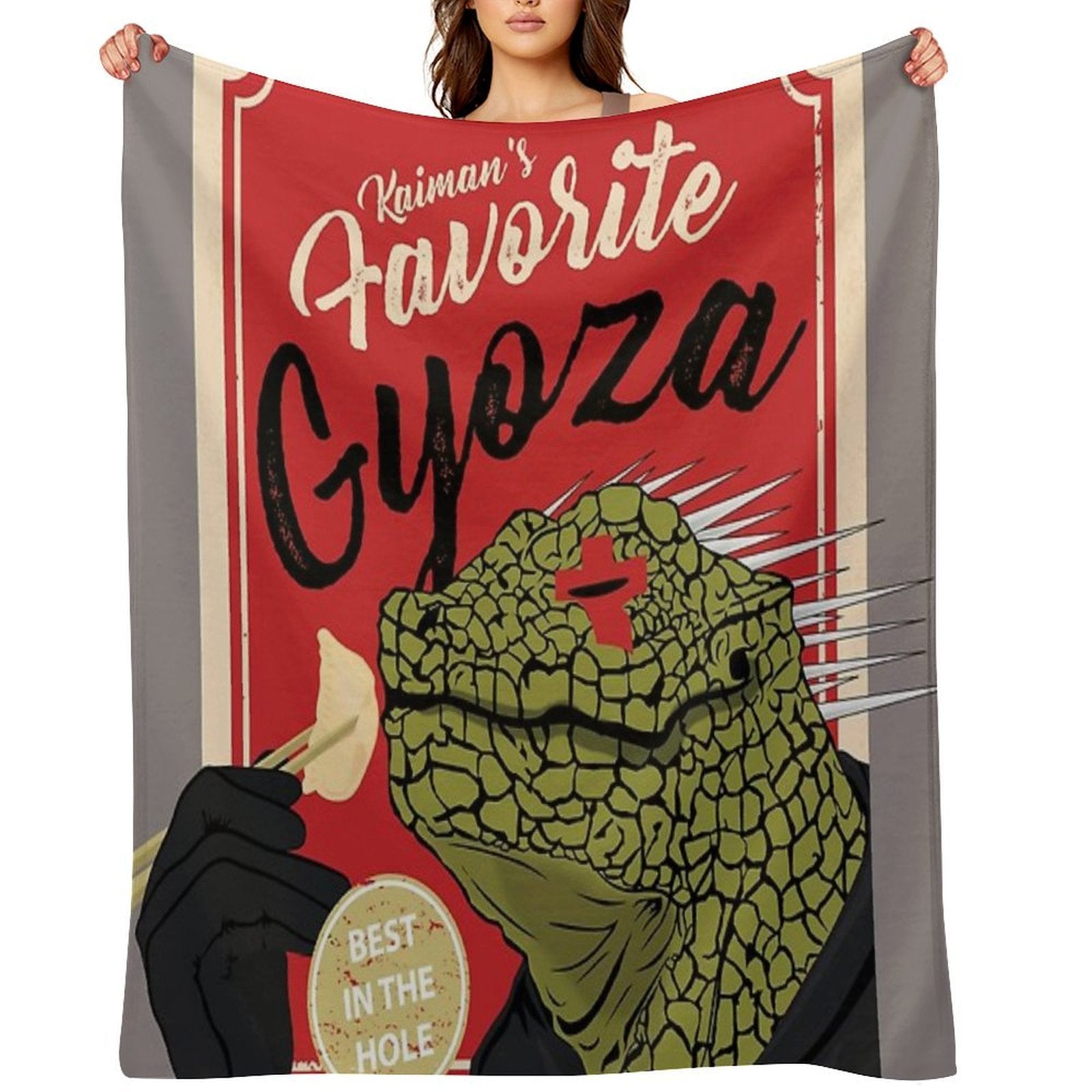 Dorohedoro Anime Kaiman Eating Gyoza Multi-functional Throw Blanket