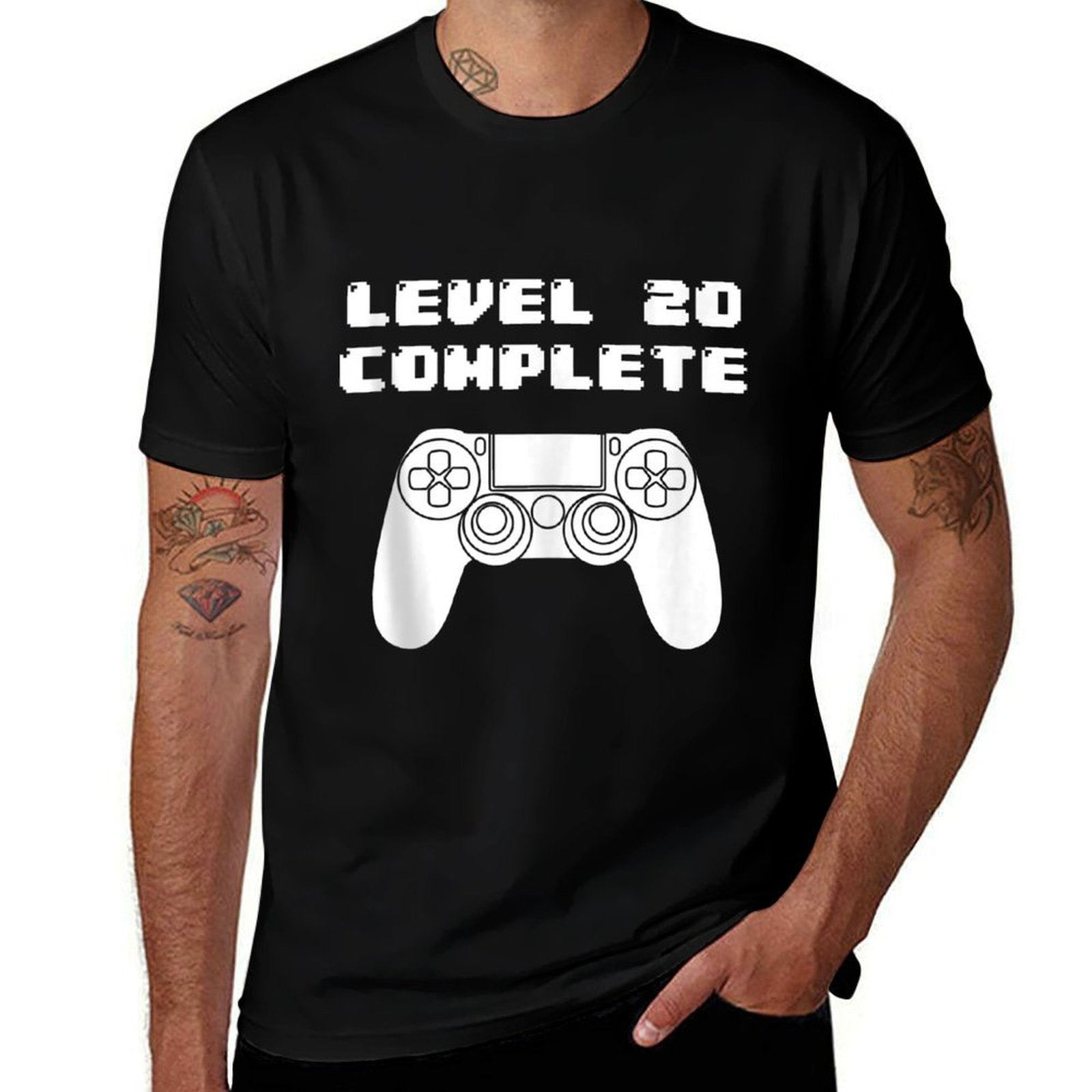 20th Birthday - 20 Years Old Video Gaming, Bday  Easy-care T-Shirt