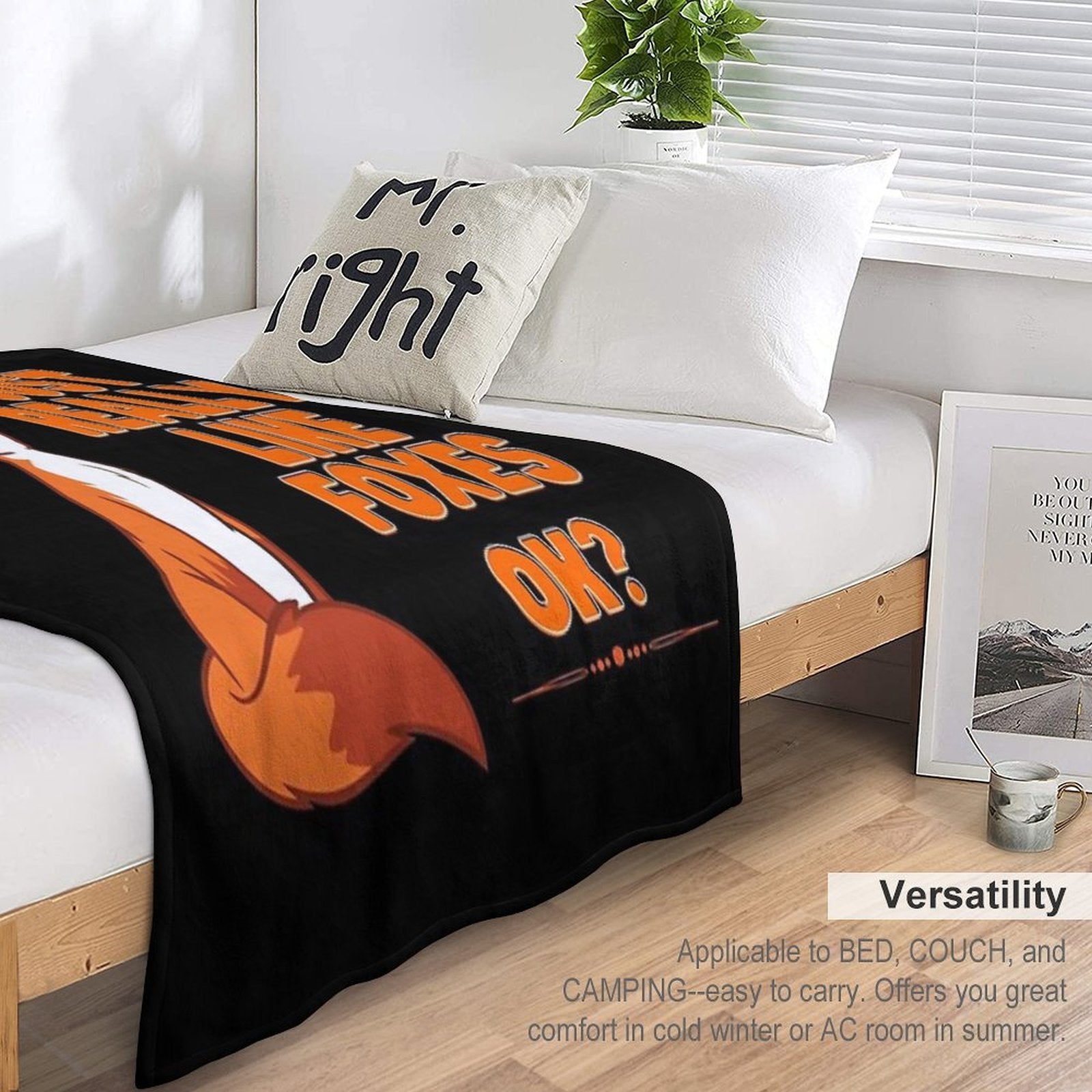 I Just Really Like Foxes Ok Anti-pilling Throw Blanket