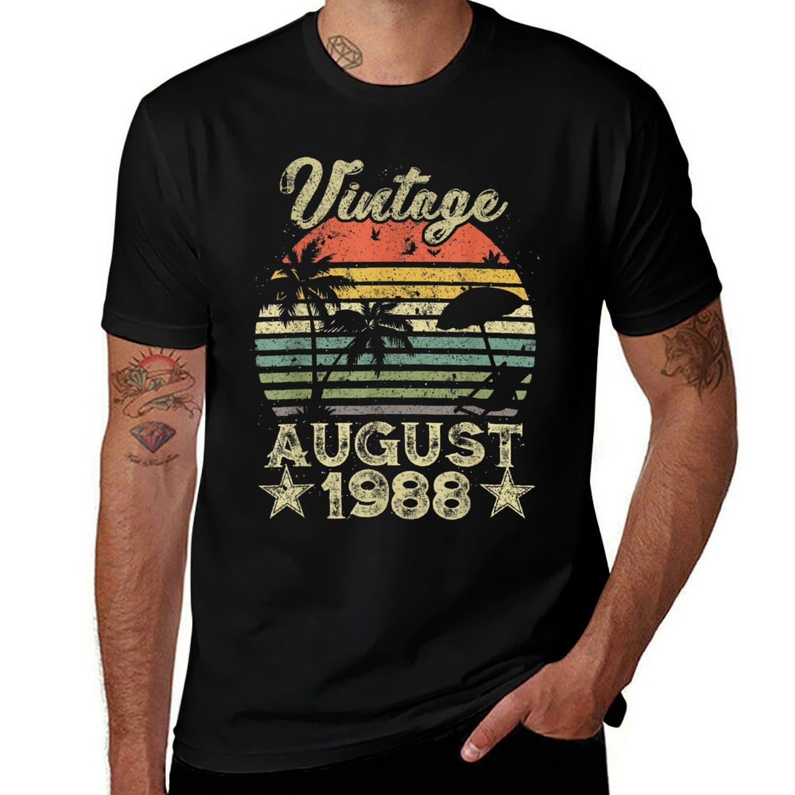 31th Birthday Gift Vintage 31 Years Old August 1988s  Versatile T-Shirt