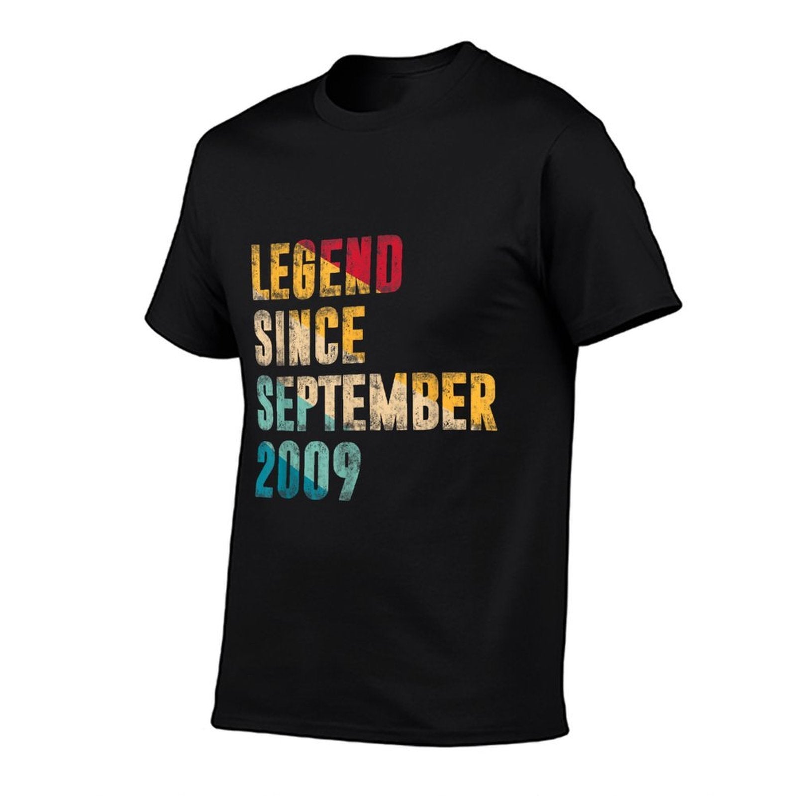 15 Years Old Gifts Legend Since September 2009 15th Birthday  Polyester Blend T-Shirt
