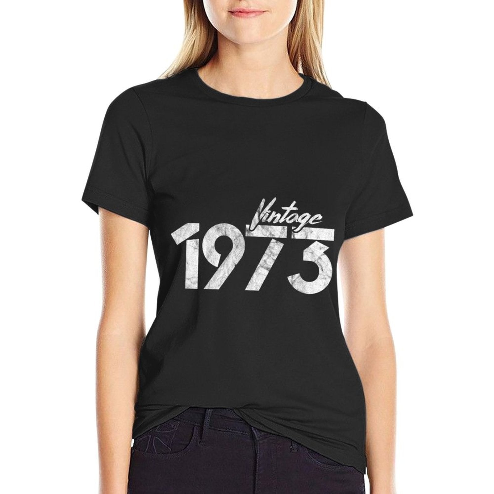1973 Vintage 50th Birthday Party 50 Year Old Distressed  Vintage-inspired T-Shirt