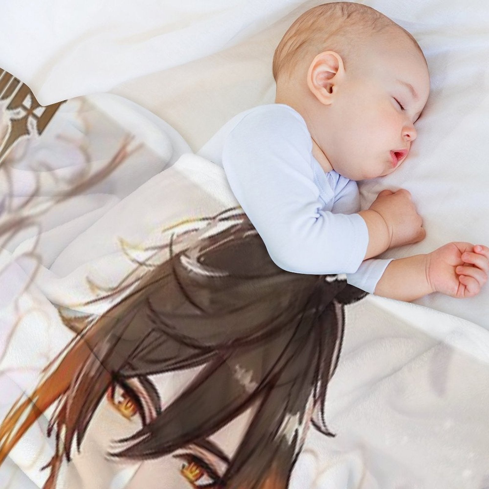 Genshin Impact - Zhongli Valentine Official Artwork 2021 Lightweight Throw Blanket