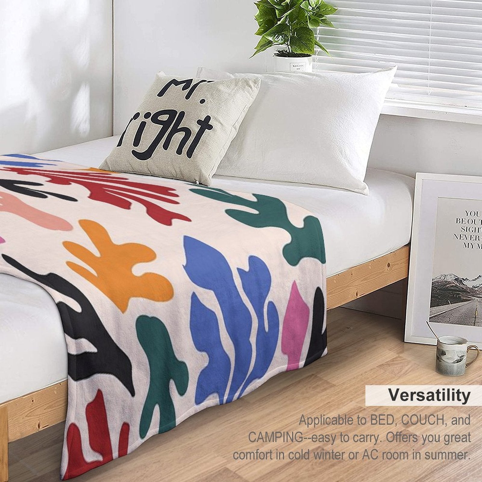 Matisse Patterns Anti-pilling Throw Blanket