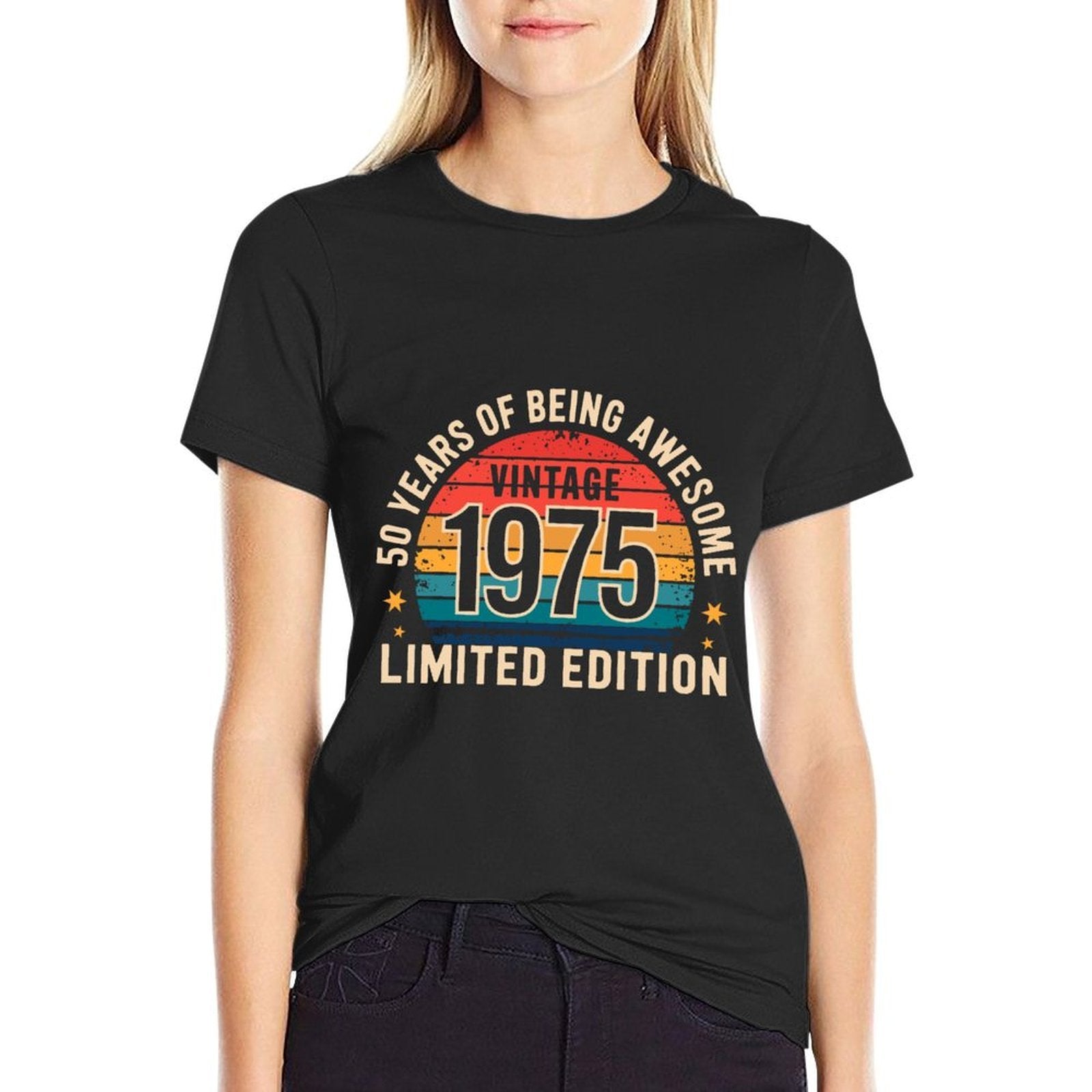 50 Year Birthday Decorations Men Gag 50yr 1975 50th Birthday  Affordable Price T-Shirt