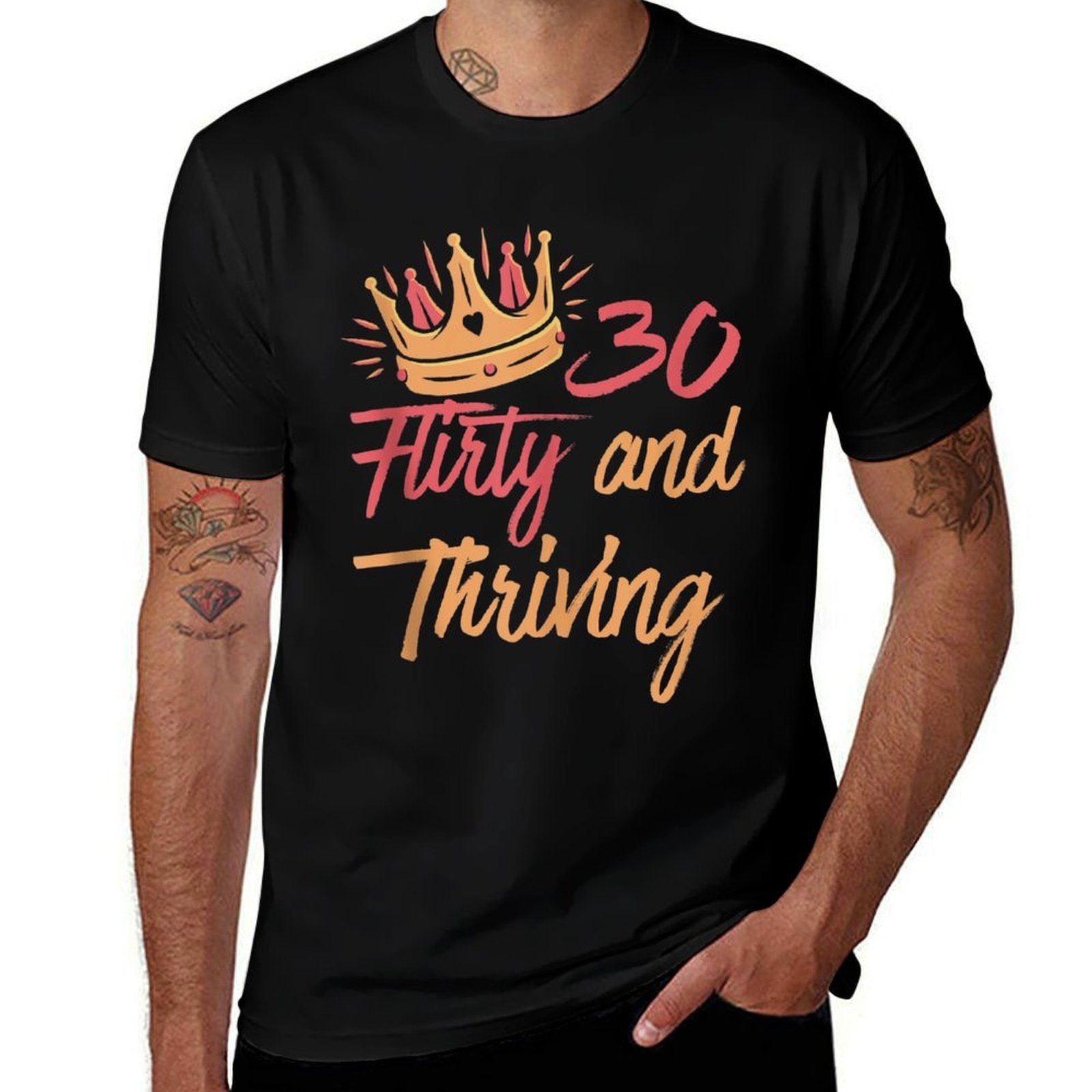 30th Birthday Thirty Flirty And Thriving  Soft T-Shirt