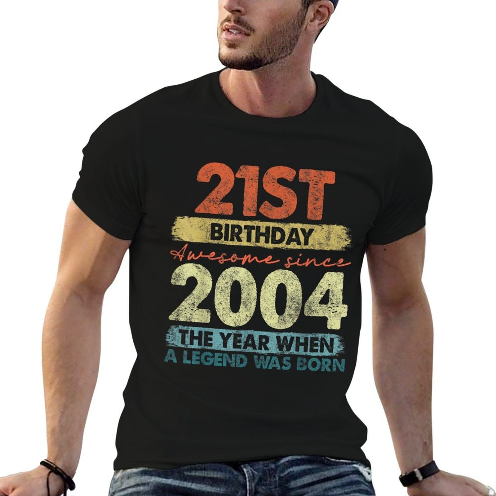 21 Year Old Gifts Vintage 2004 Limited Edition 21st Birthday  Moisture-wicking T-Shirt