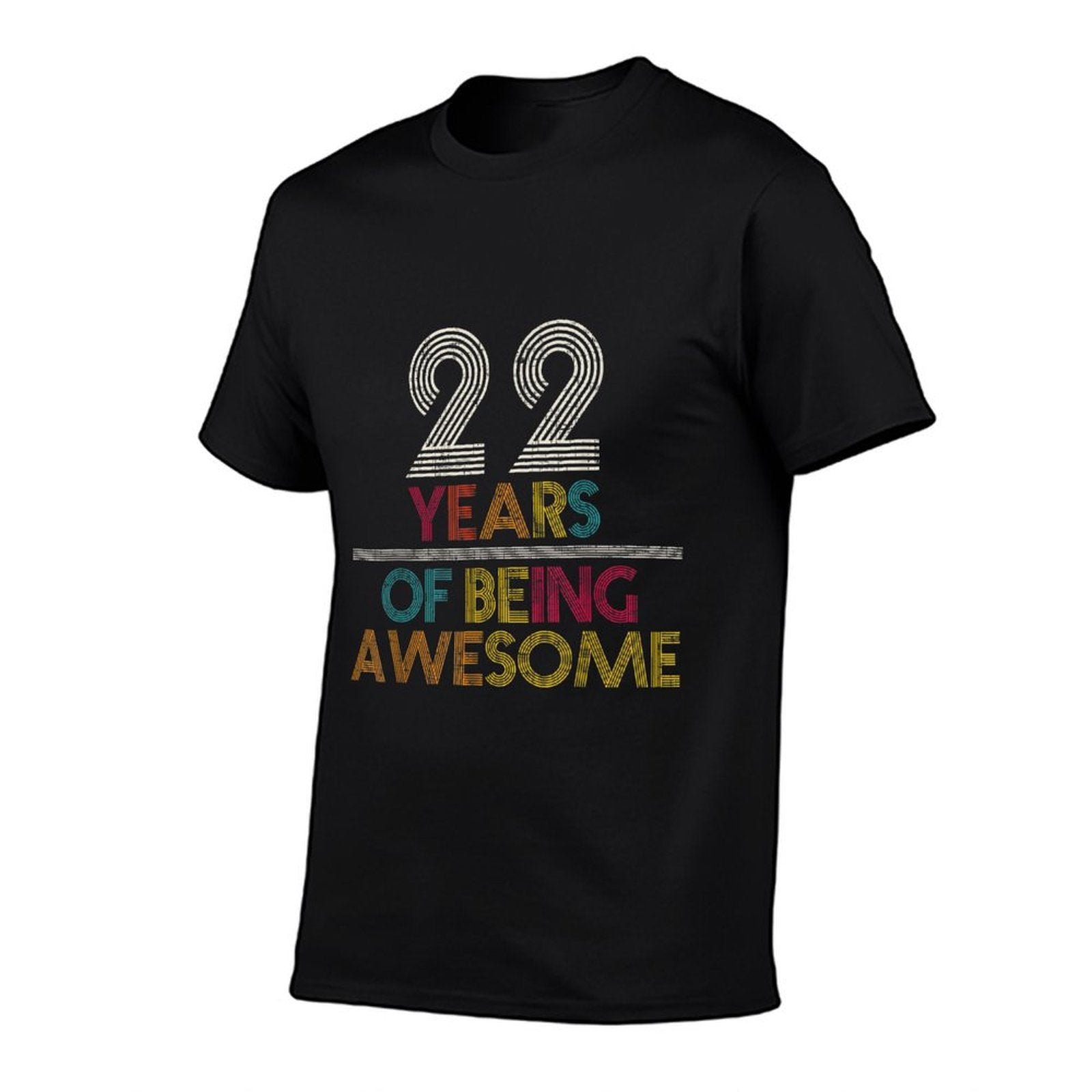 22 Years Of Being Awesome Gift 22 Years Old 22nd Birthday  Wrinkle-resistant T-Shirt