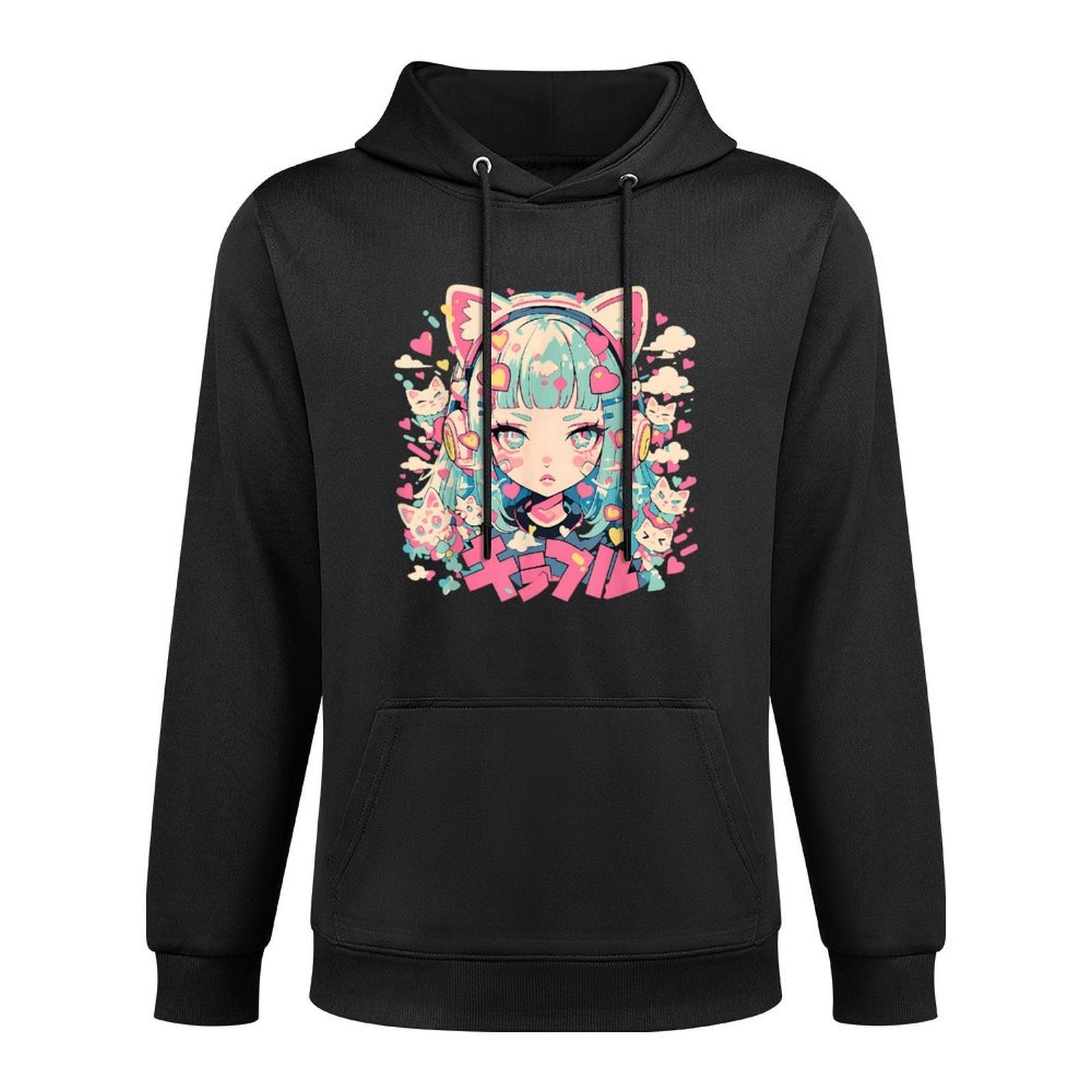 Anime Waifu Cute Anime Manga Cat Girl Sweet Retro Japan Shape Retention Hoodie