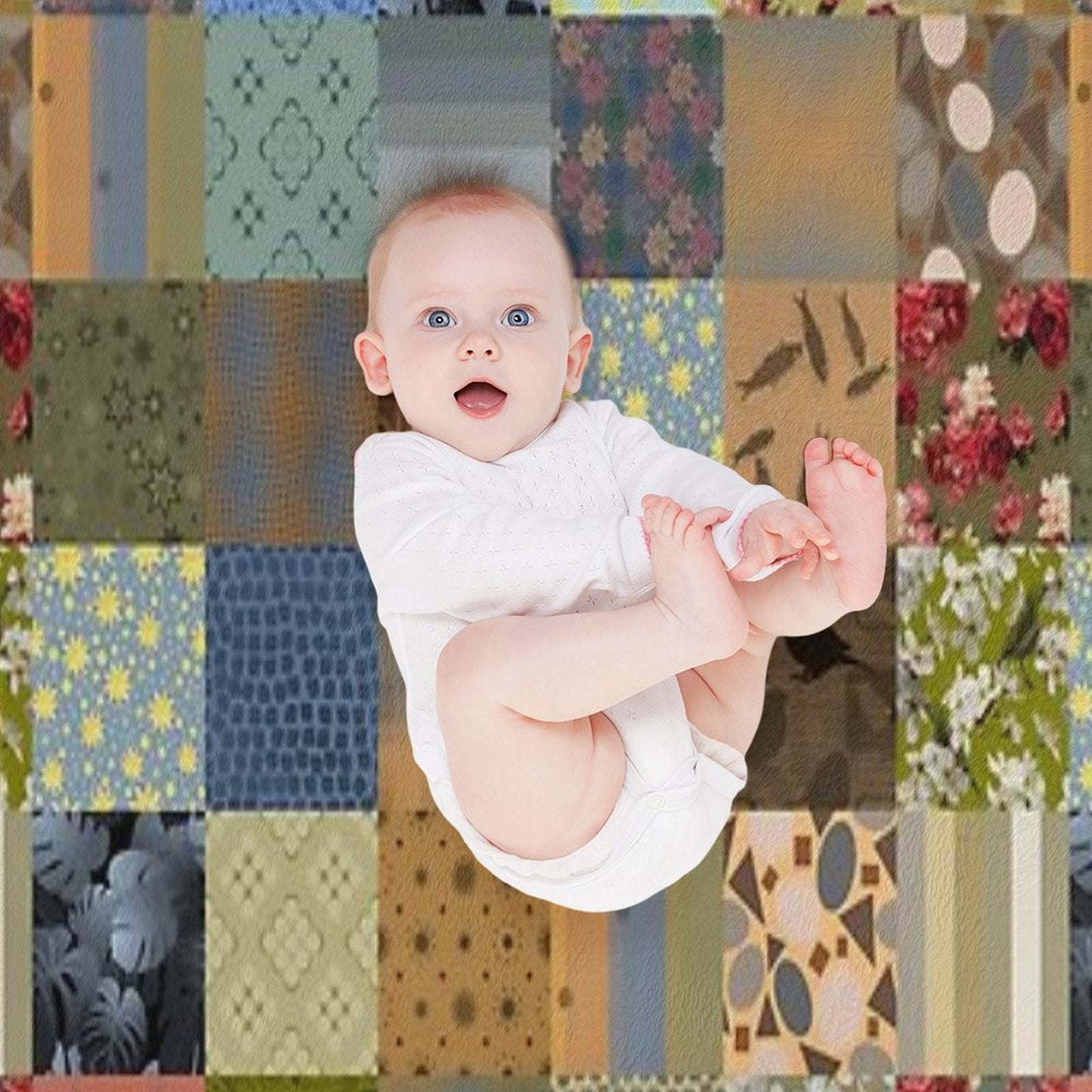 Artticarlo Designs Quilt 1 Repeat 5748 Versatility Throw Blanket