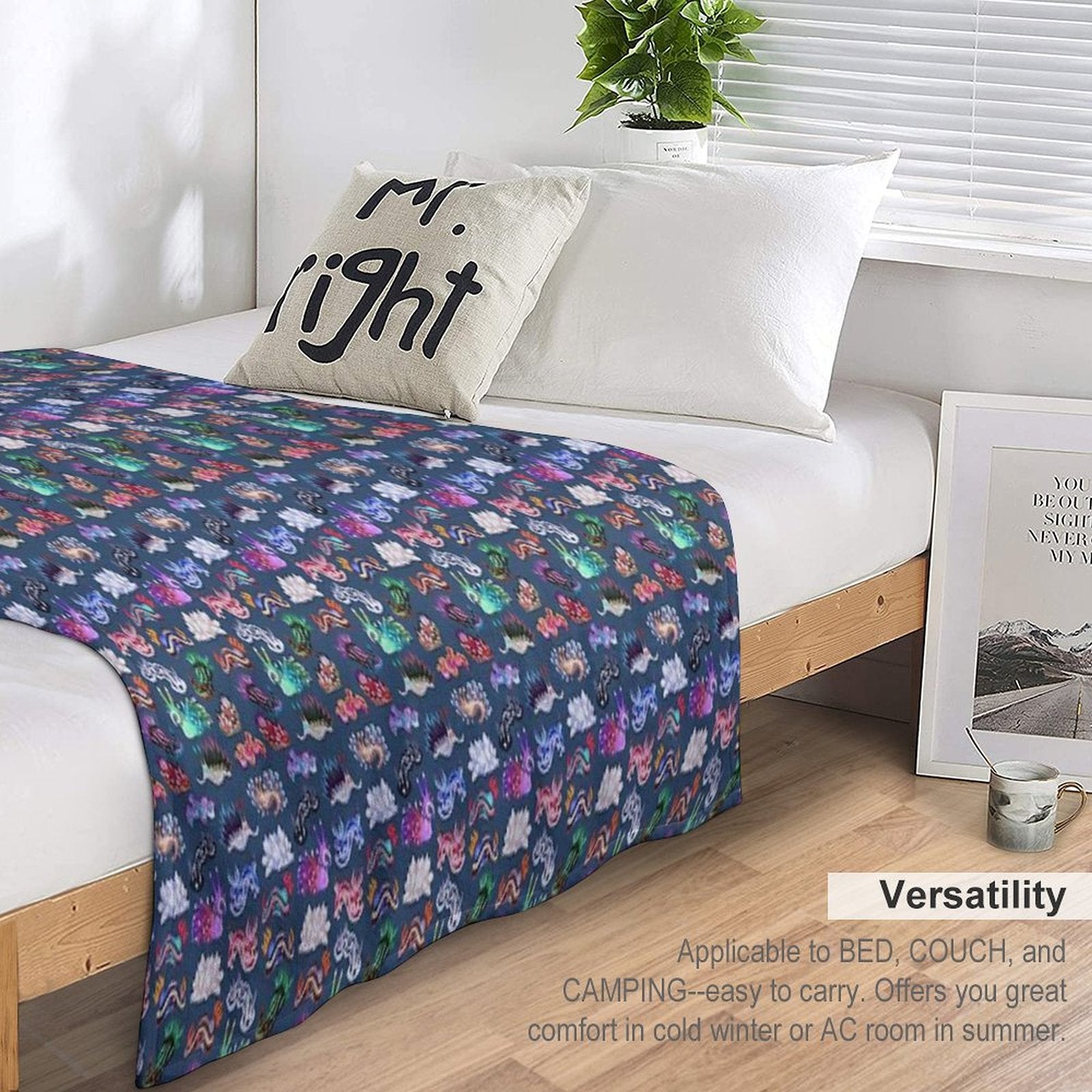 NUDIBRANCH Versatility Throw Blanket