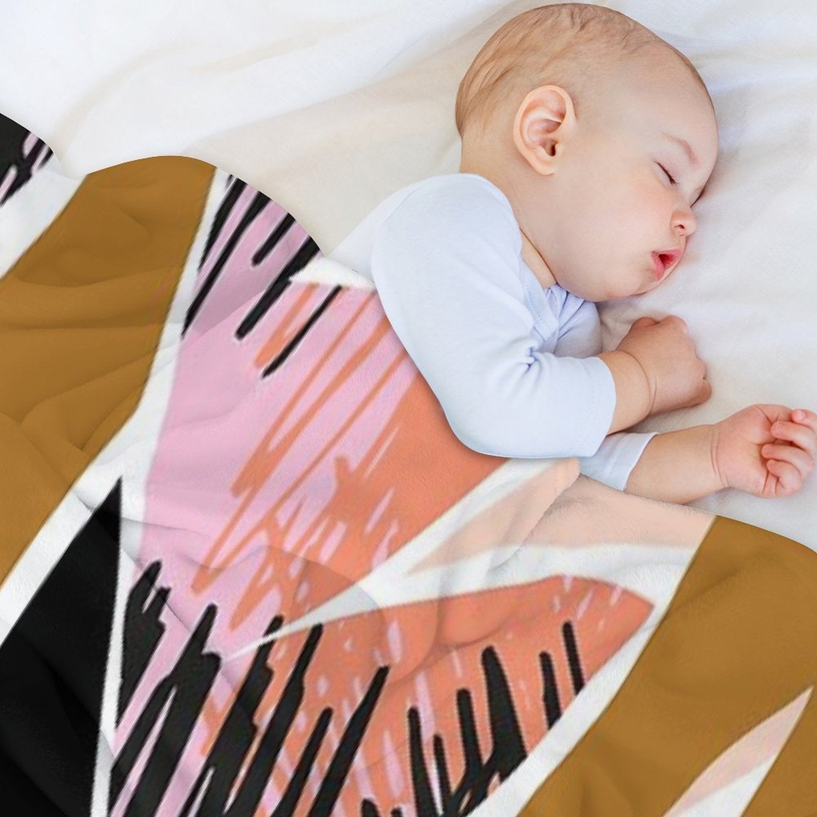 Refresher  Abstract Bright Print Travel-friendly Throw Blanket