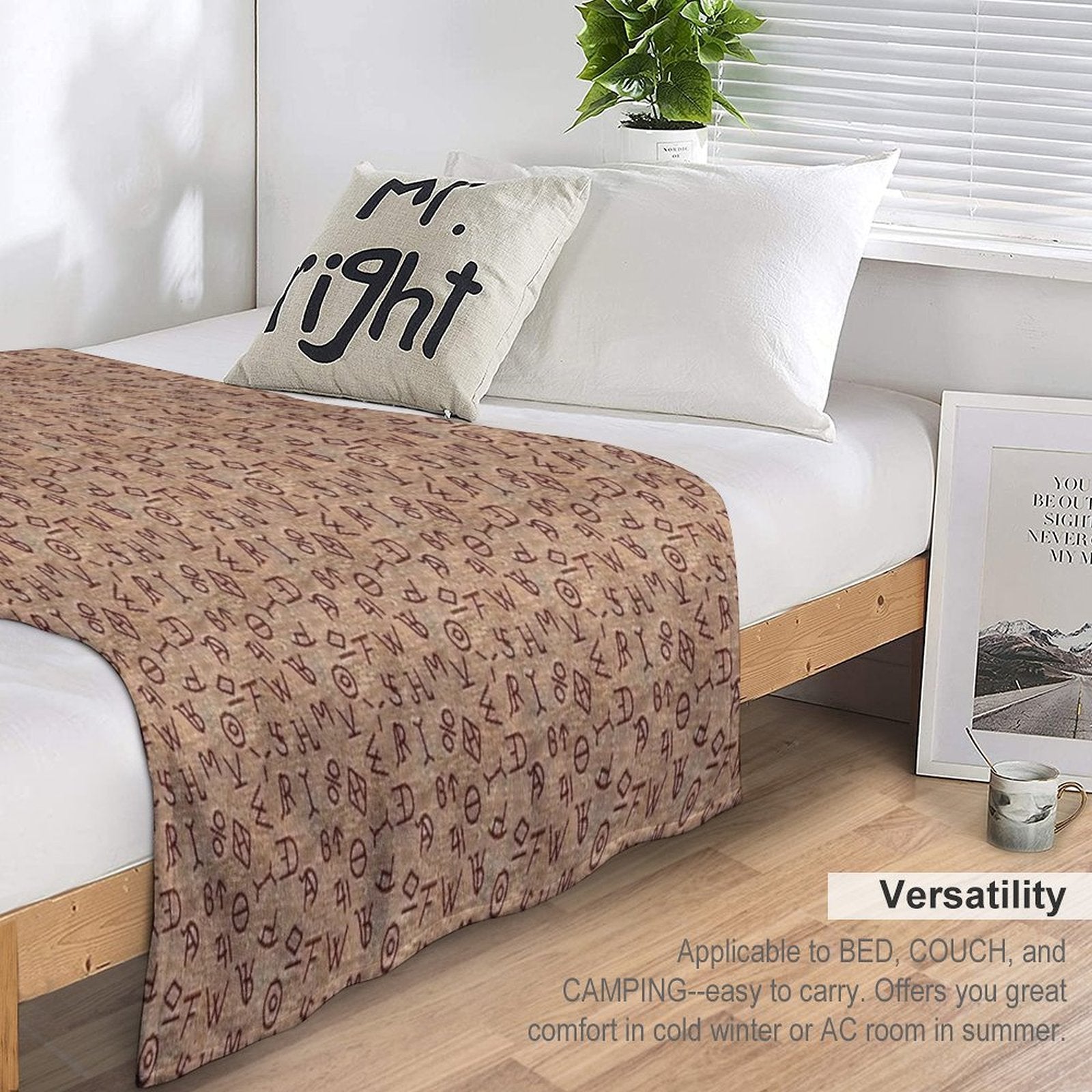 Cattle Brands Anti-pilling Throw Blanket