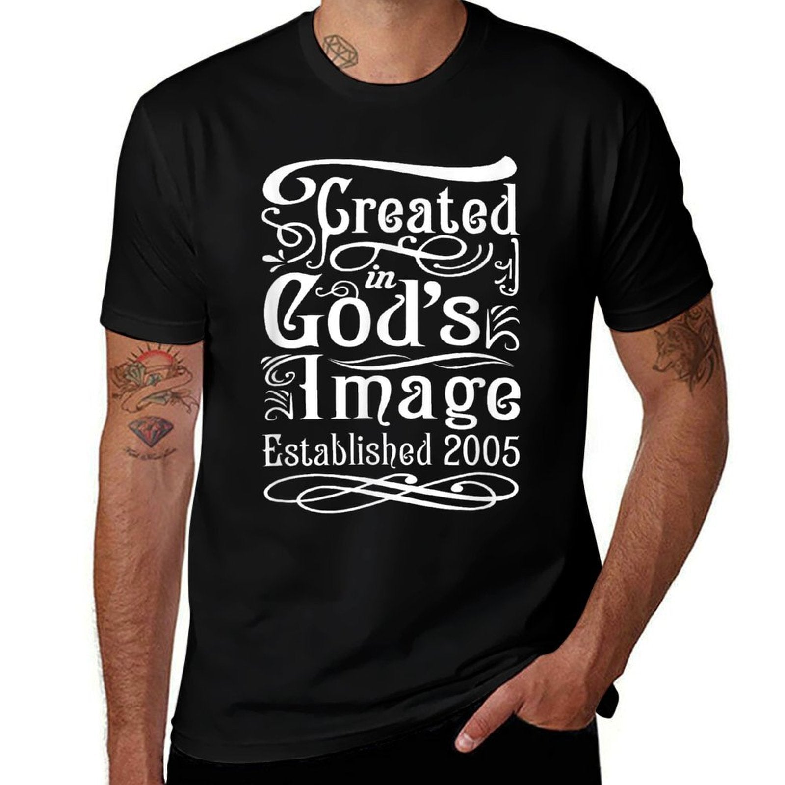 20 Year Old Christian Jesus And God 20th Birthday  Ribbed Collar T-Shirt