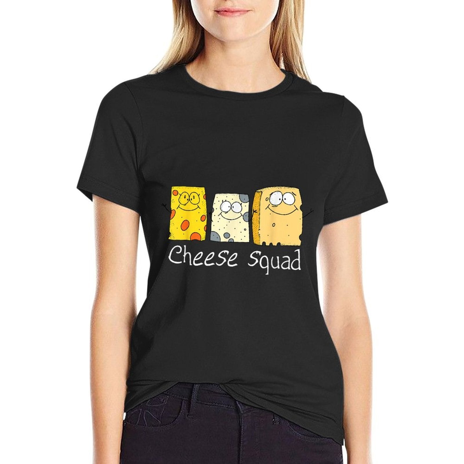 Cheese Squad  Cheese Food  Cheese  Fade-proof Color T-Shirt
