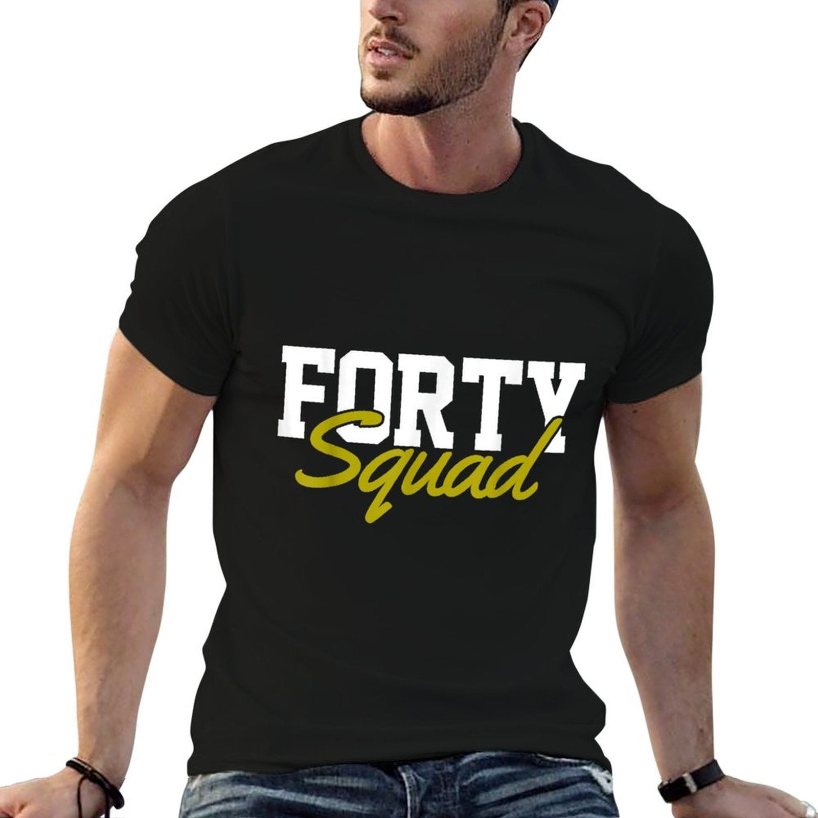 40th Birthday  Oversized Silhouette T-Shirt