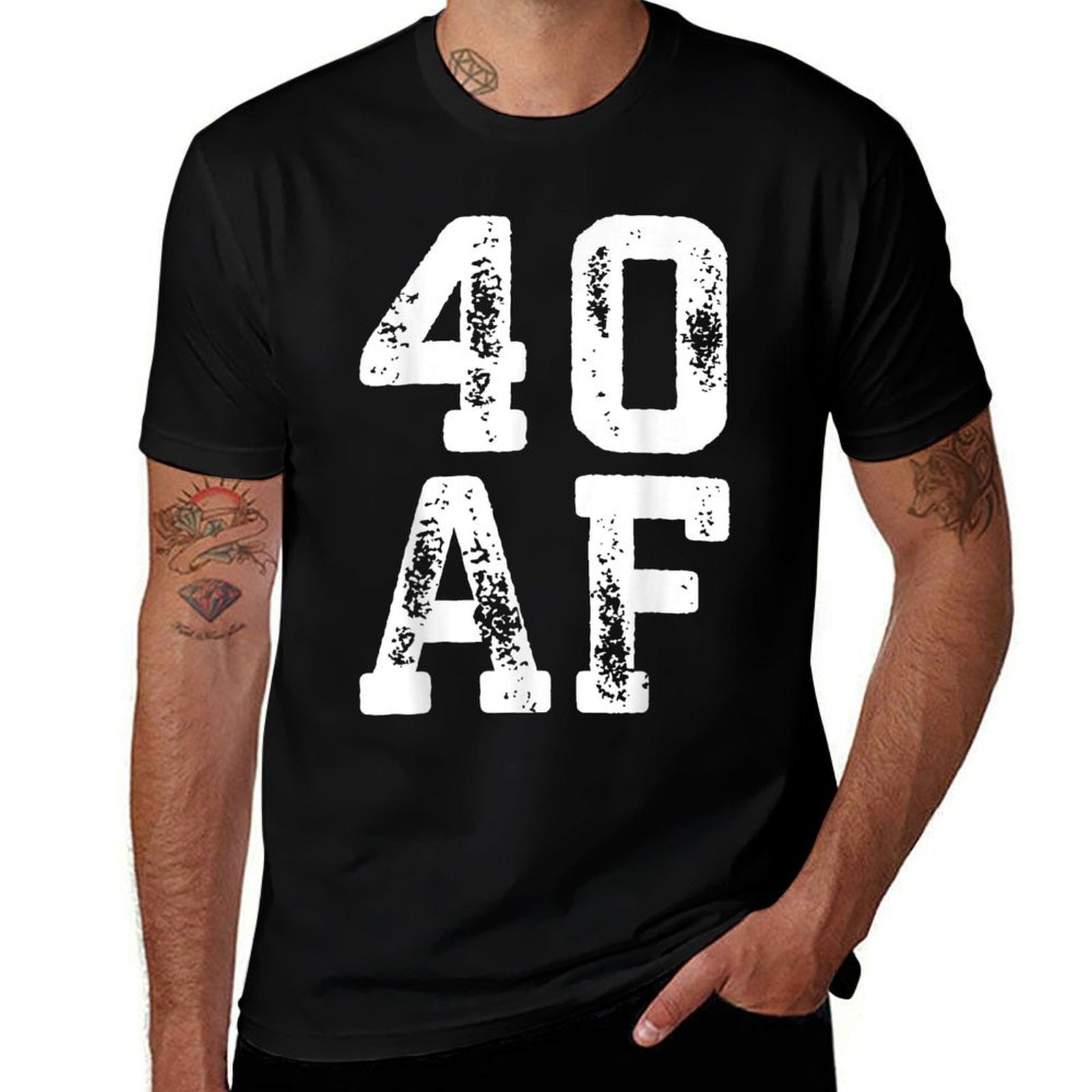 40 AF Men Women 40th Birthday  Graphic-printed T-Shirt