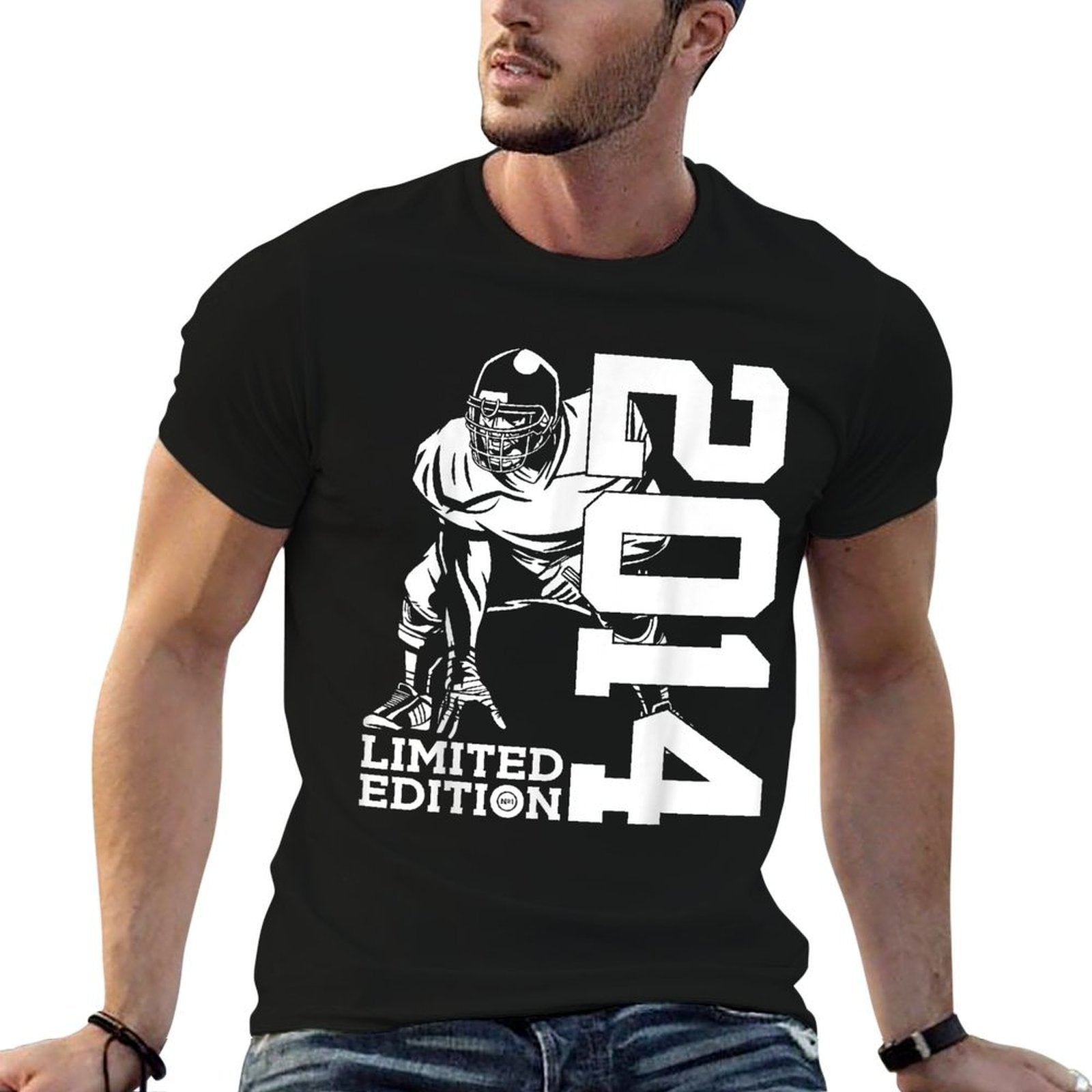 11th BIRTHDAY FOOTBALL LIMITED EDITION 2014 FOOTBALL  Oversized Silhouette T-Shirt