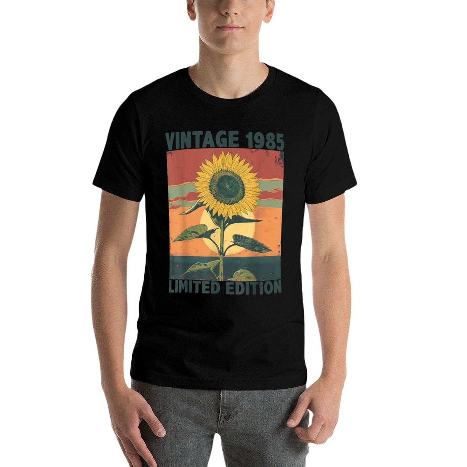 40 Years Old Gift Vintage 1985 Sunflower Lover 40th Birthday  Quick-drying T-Shirt