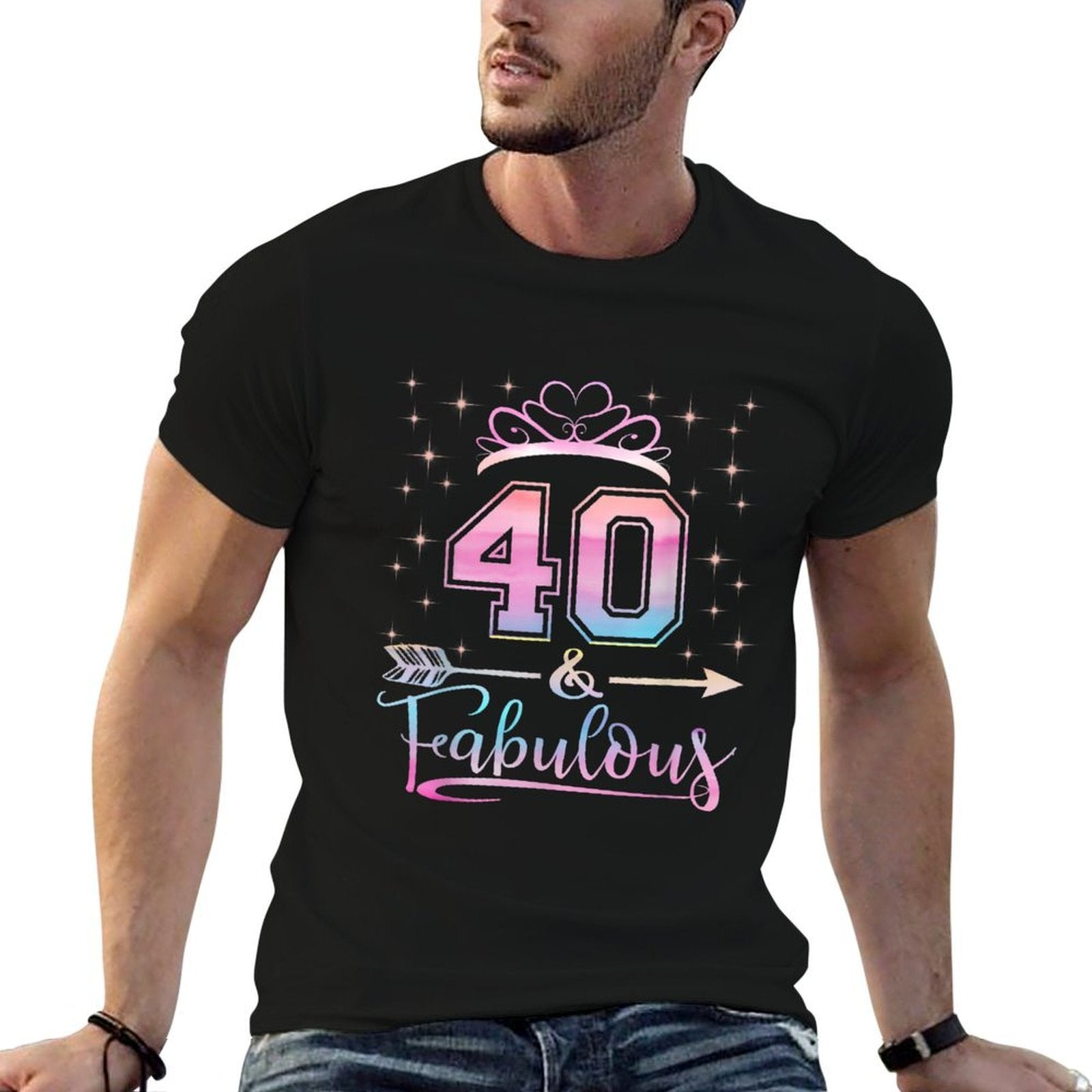 40 And & Fabulous 1982 40Th Birthday Gift For Womens  Stretchy T-Shirt