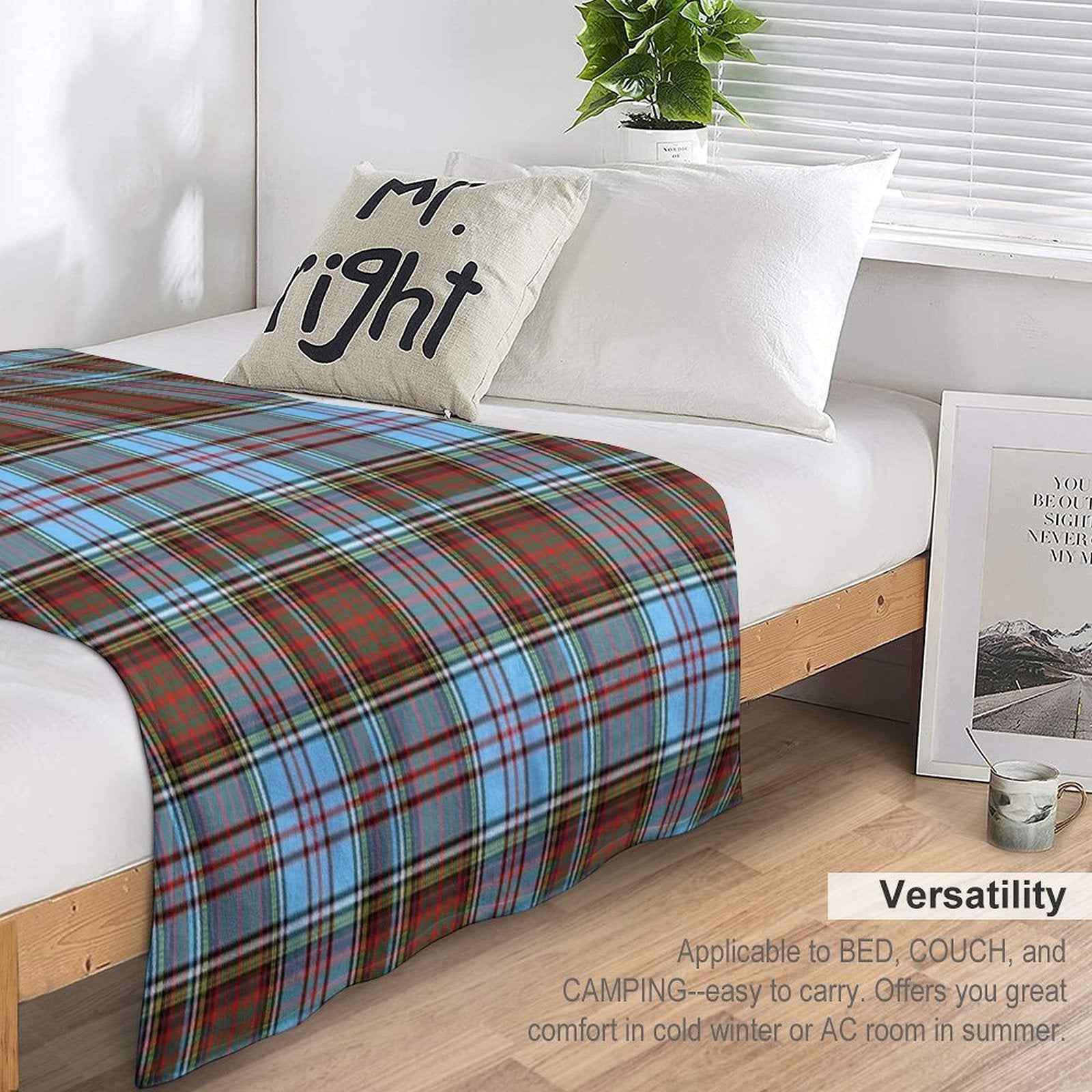 Clan Anderson Ancient Tartan Wrinkle-free Throw Blanket