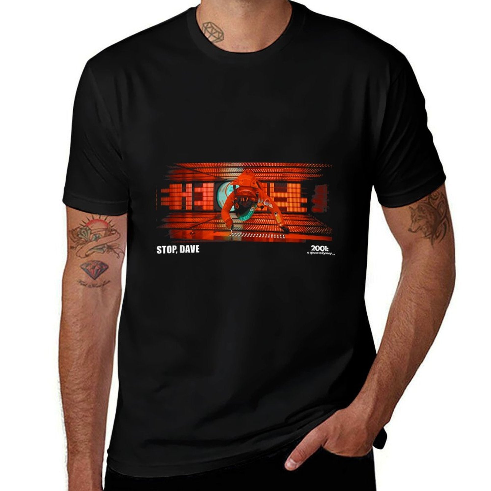 2001 A Space Odyssey Stop Dave  High-quality Stitching T-Shirt