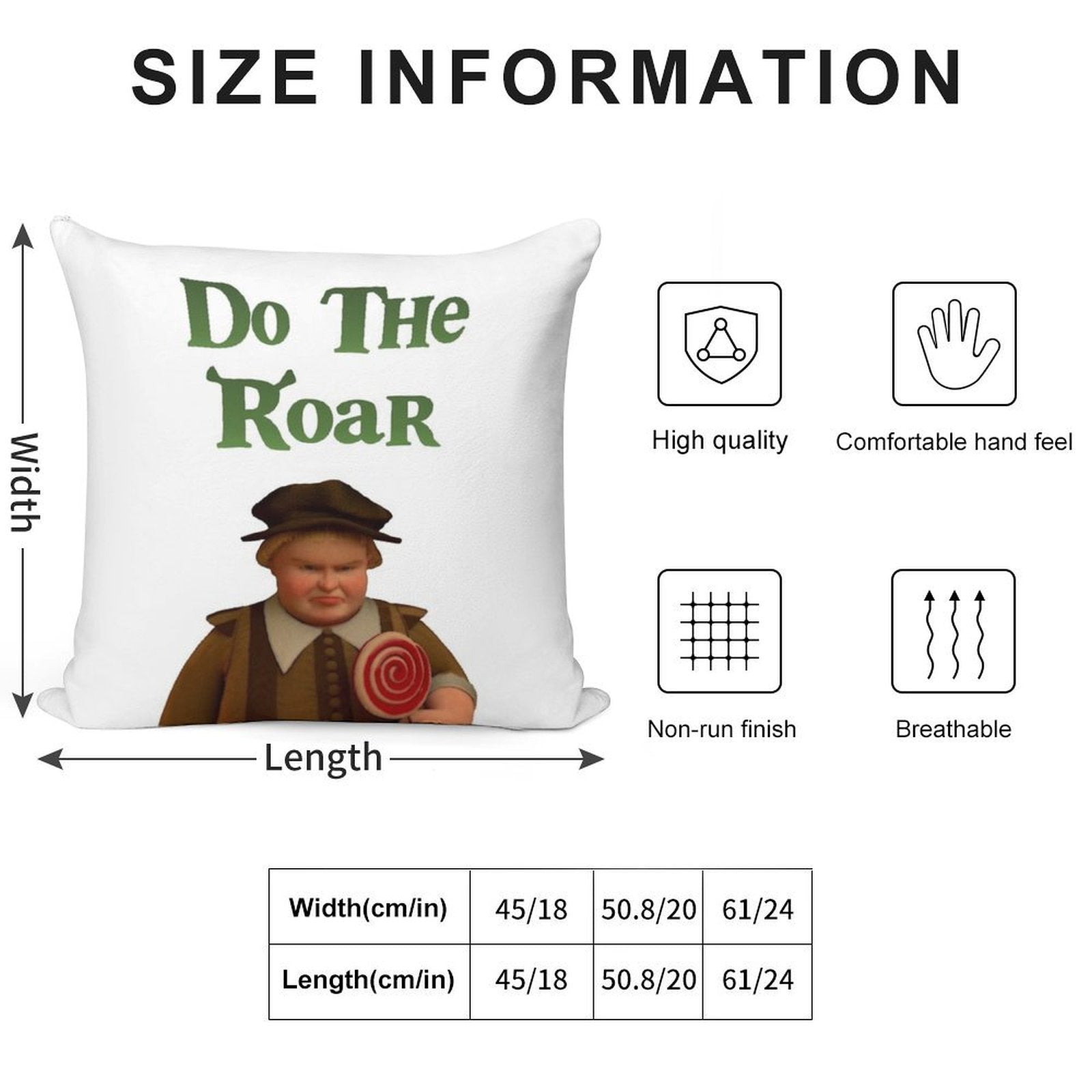 Do The Roar Soft Multiple Sizes Throw Pillow
