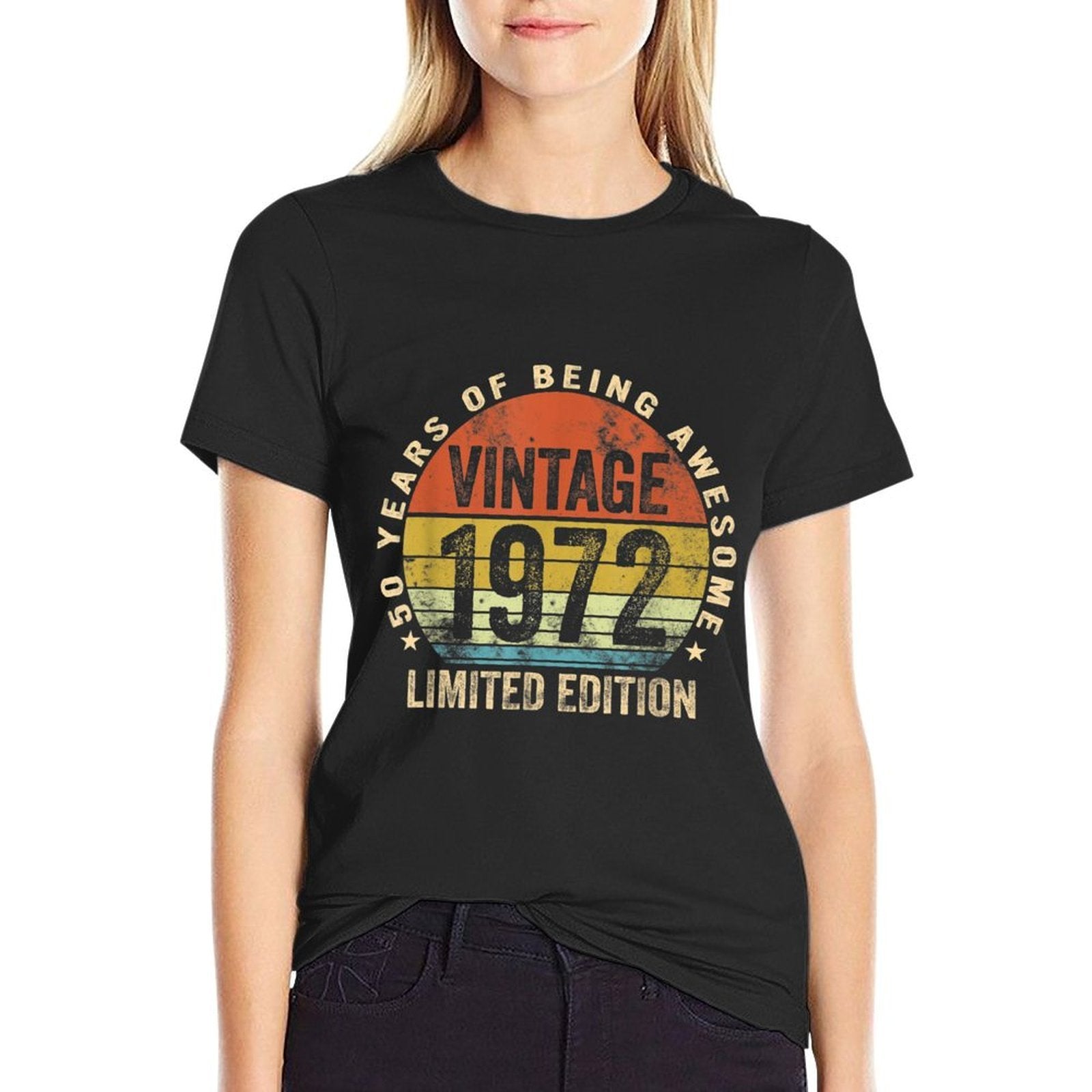 50 Year Old Vintage 1972 Limited Edition 50th Birthday Retro  Vintage-inspired T-Shirt