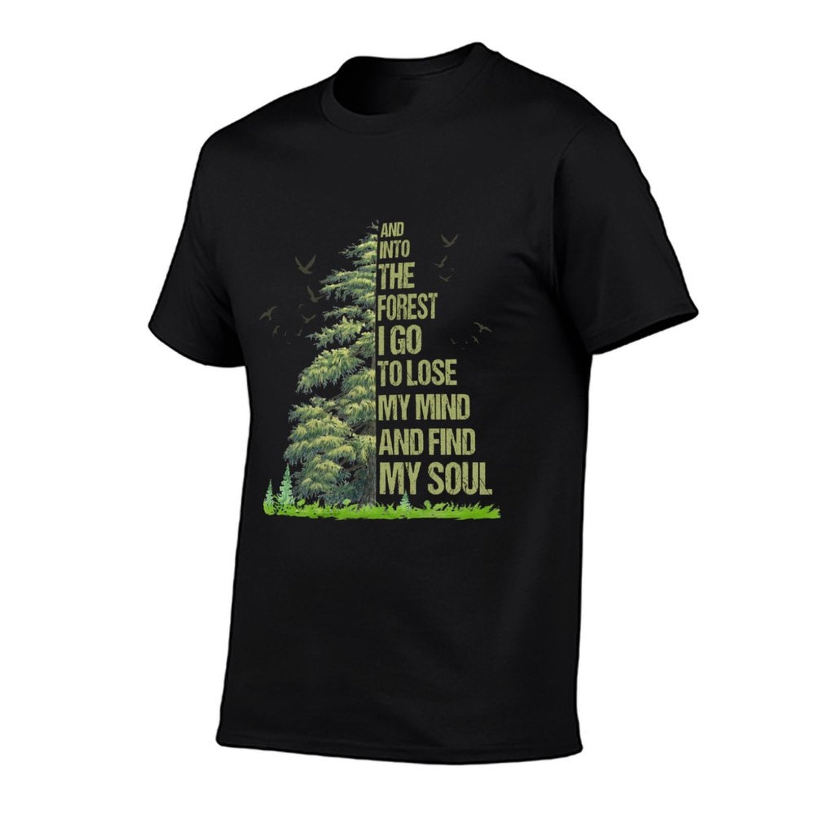 And Into The Forest I Go To Lose My Mind T-shirt Tree Hippie  Eco-friendly Material T-Shirt