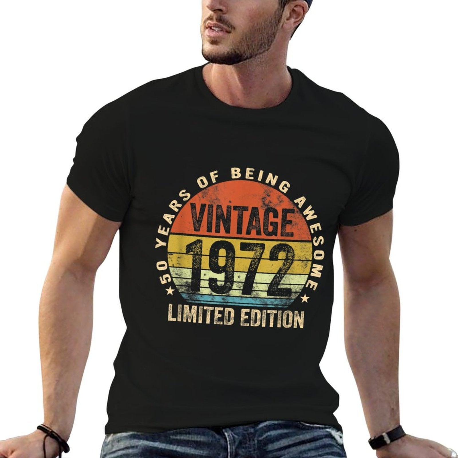 50 Year Old Vintage 1972 Limited Edition 50th Birthday Retro  Vintage-inspired T-Shirt