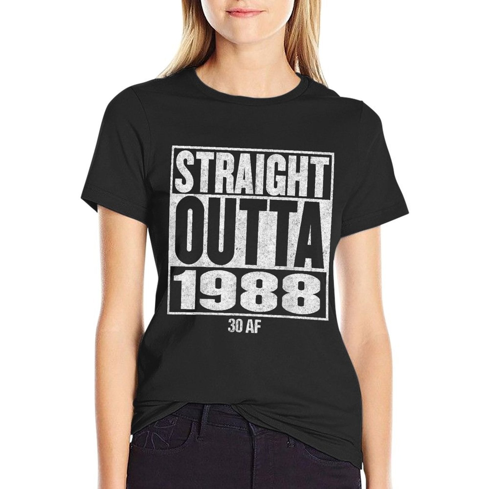 30th Birthday STRAIGHT OUTTA 1988 30 AF  Vintage-inspired T-Shirt